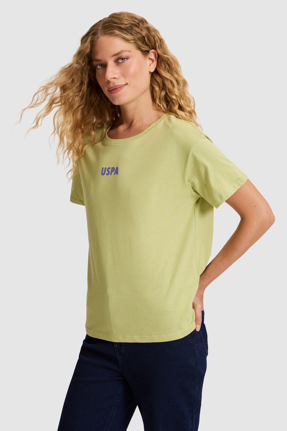 U.S. Polo Assn. Kadın Vişne Tişört 50323530-VR223 görsel 3
