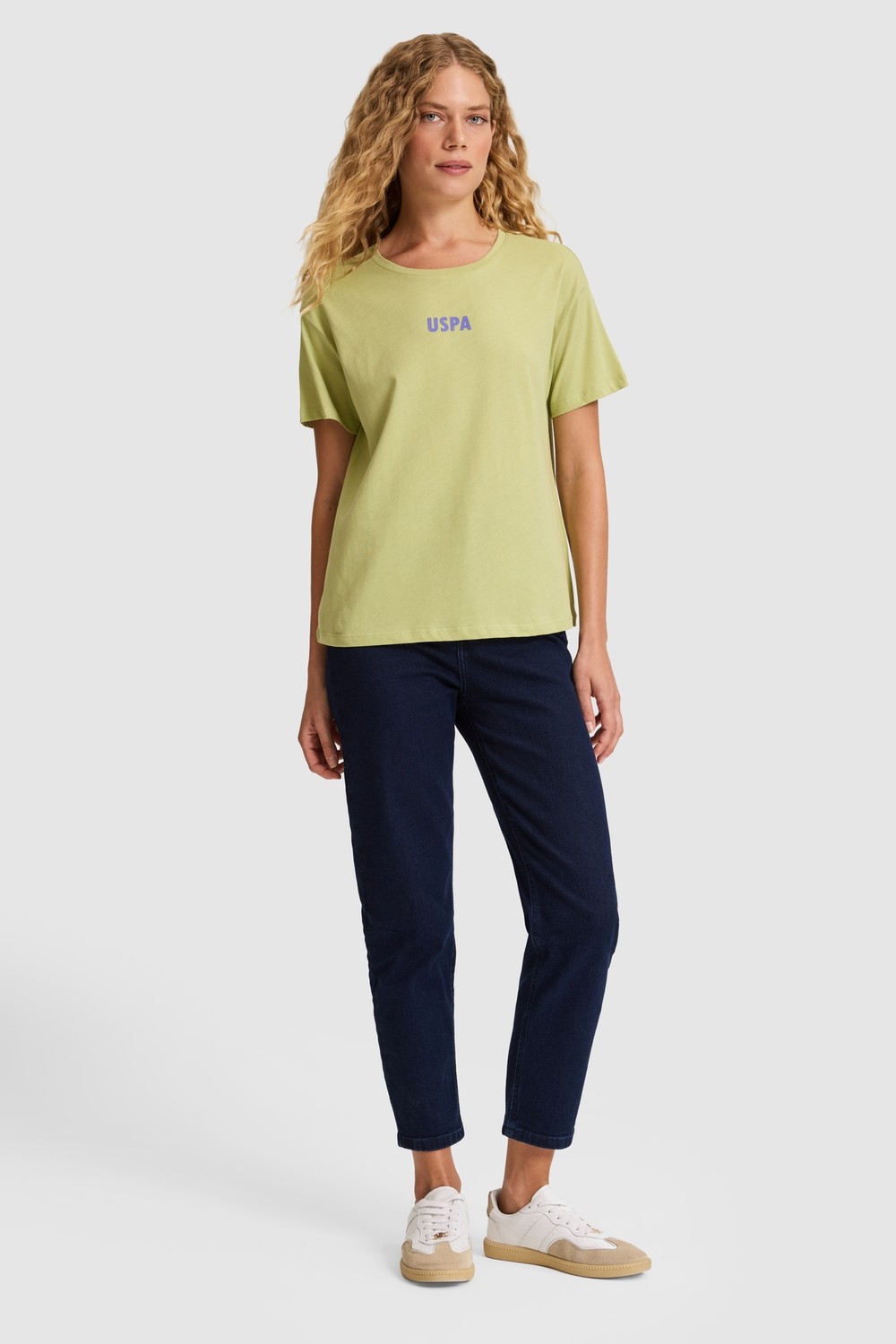 U.S. Polo Assn. Kadın Vişne Tişört 50323530-VR223 görsel 4