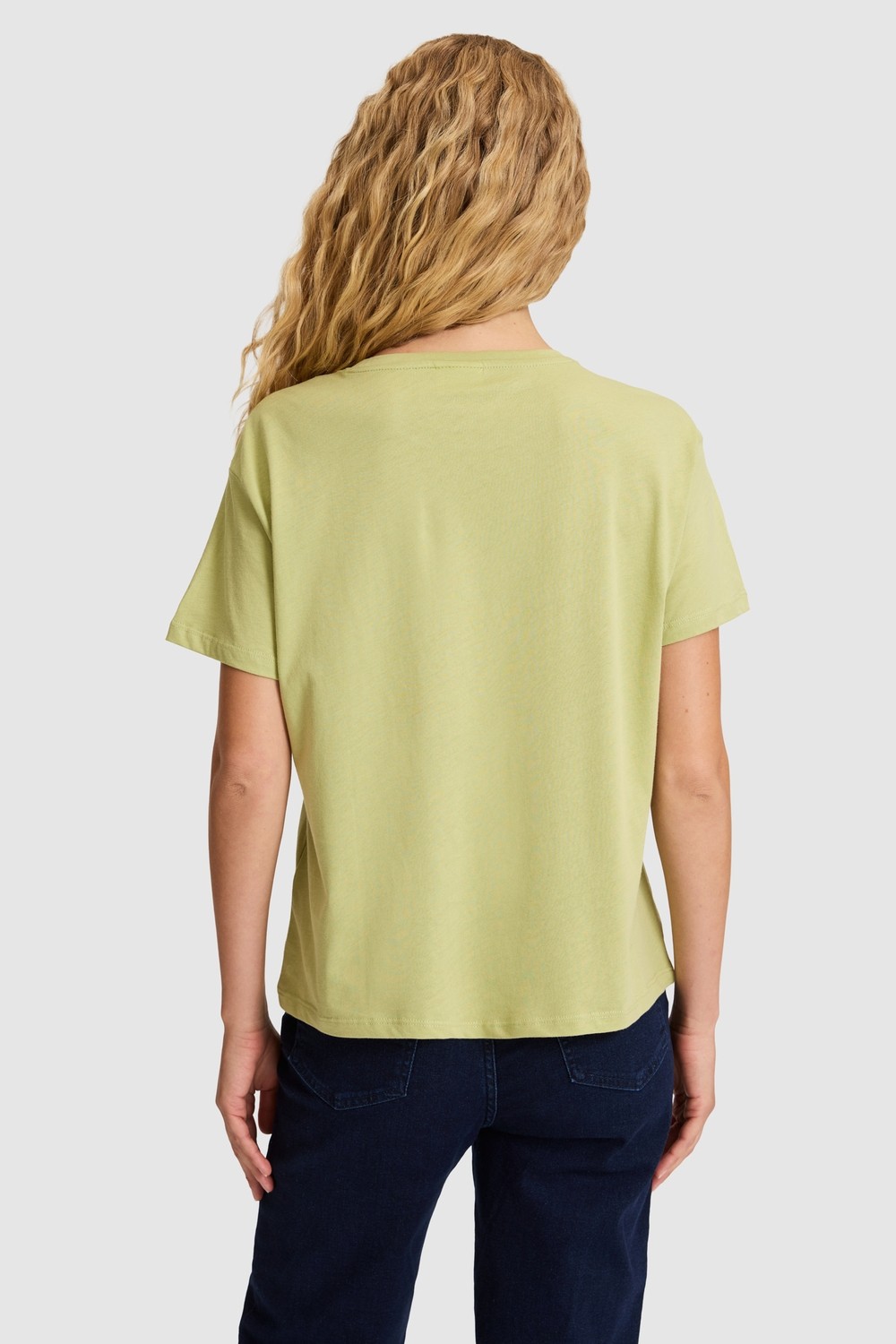 U.S. Polo Assn. Kadın Vişne Tişört 50323530-VR223 görsel 5