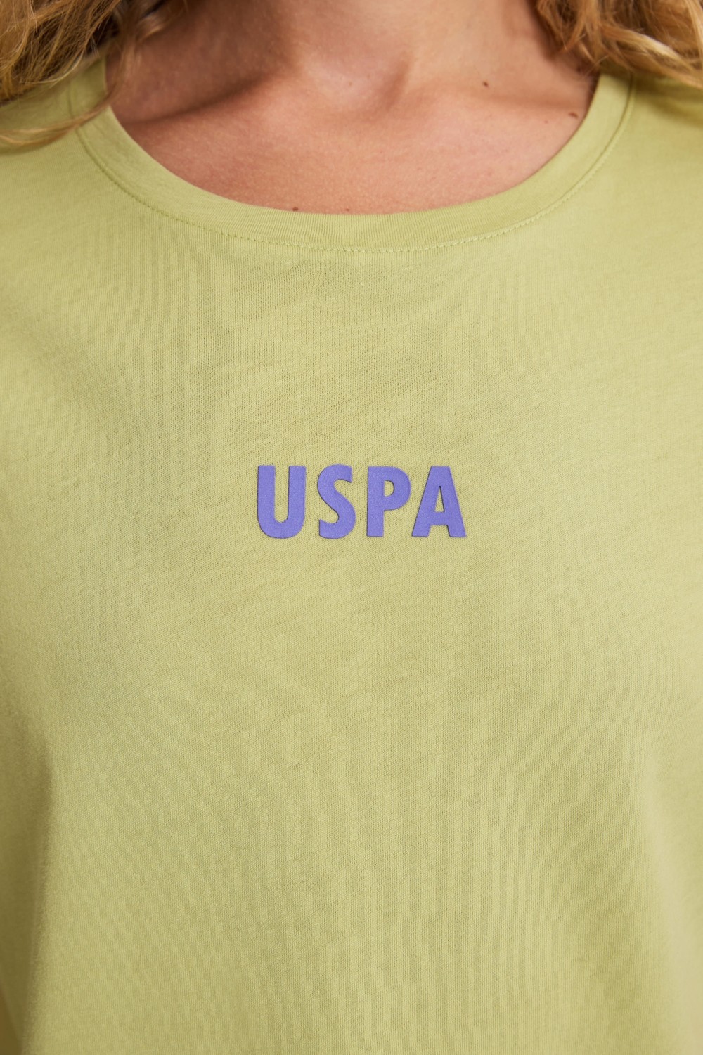 U.S. Polo Assn. Kadın Vişne Tişört 50323530-VR223 görsel 6
