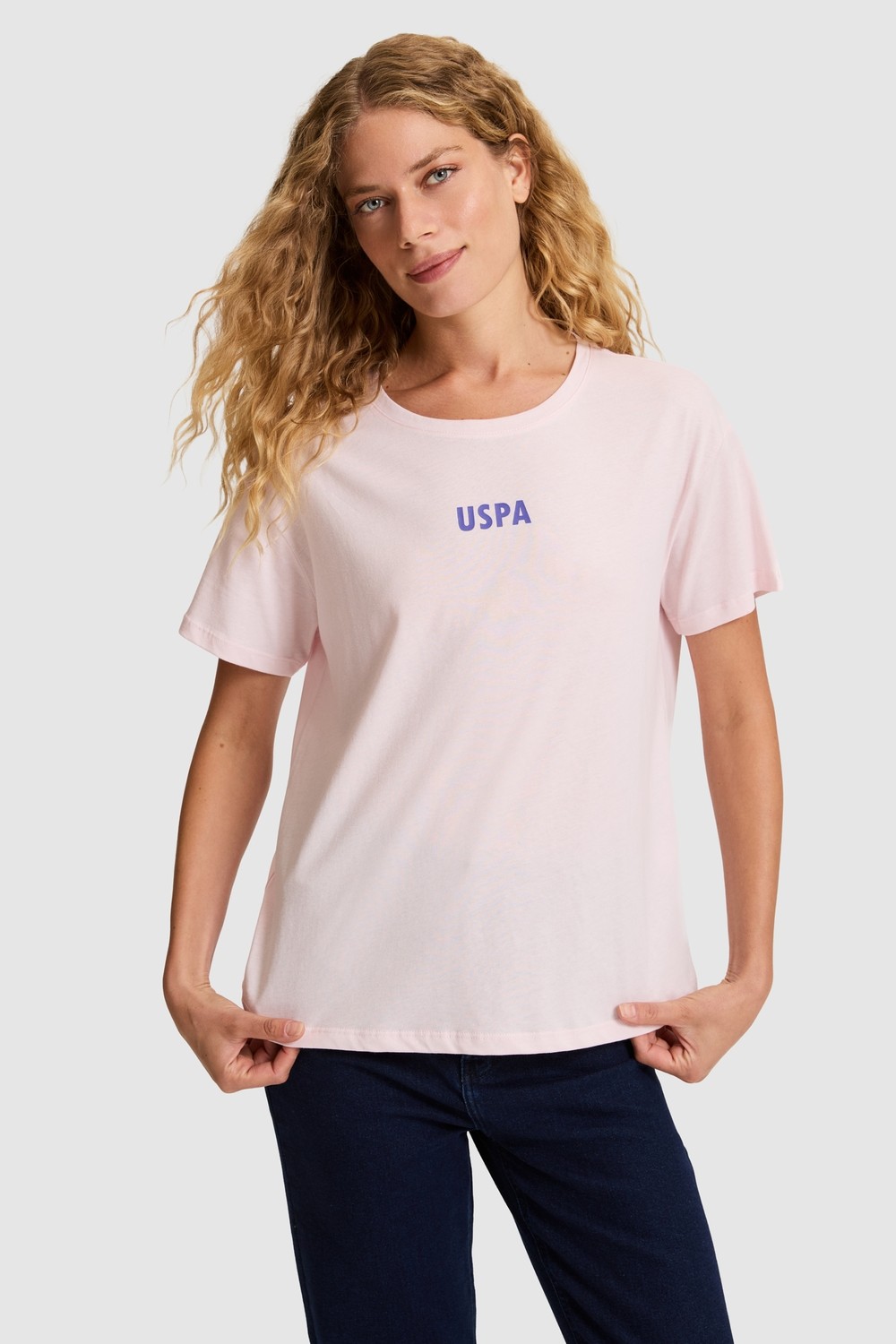 U.S. Polo Assn. Kadın Vişne Tişört 50323530-VR223