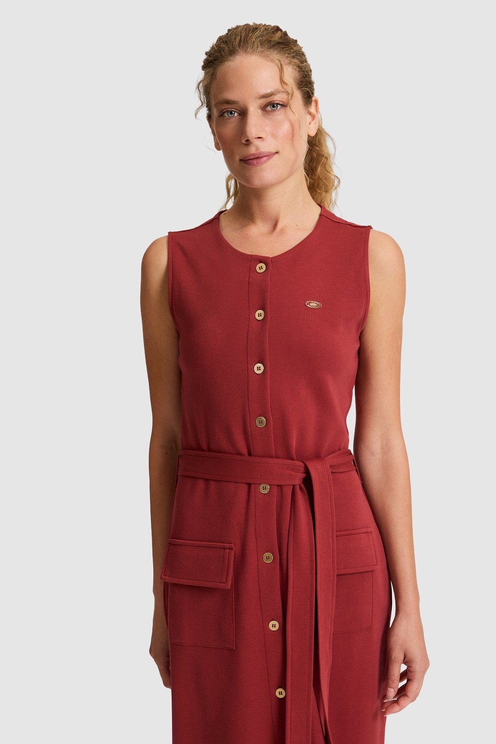 U.S. Polo Assn. Kadın Vişne Elbise (Örme) 50323478-VR223 görsel 4