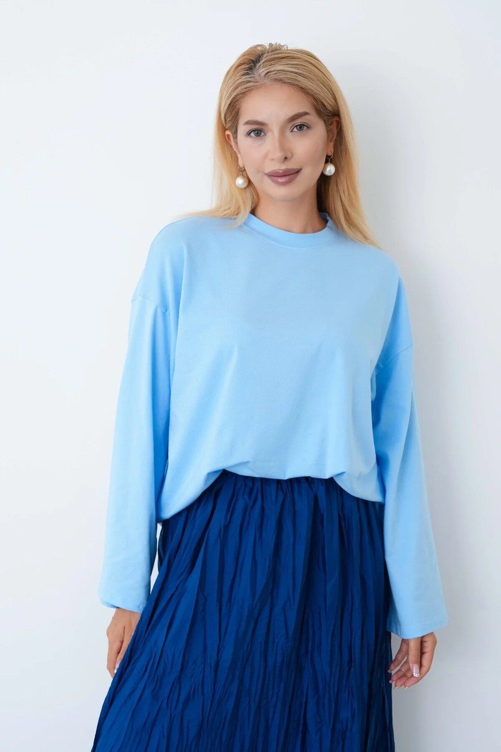 herkesemoda Kadın Tesettüre Uygun Geniş Kollu Body