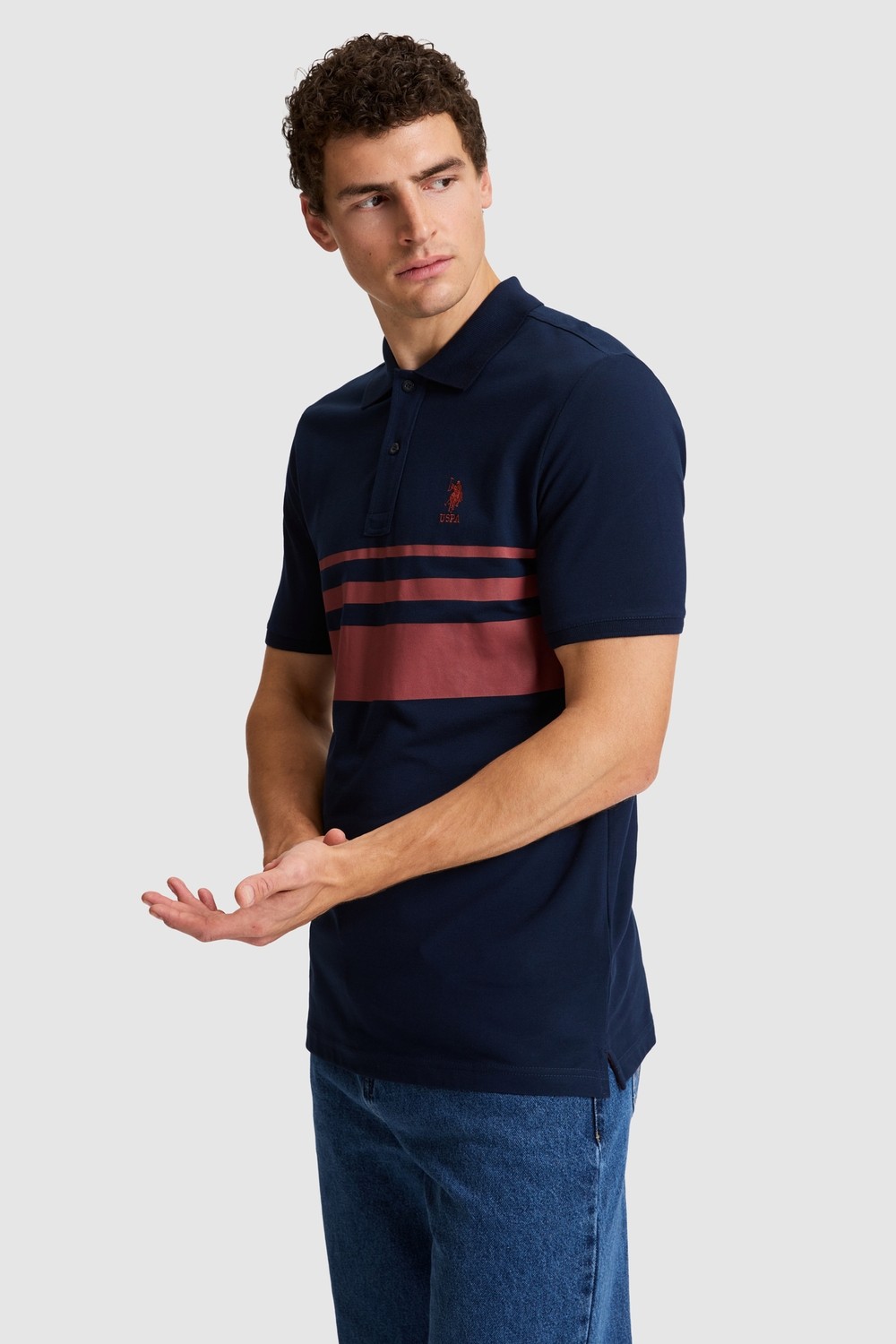 U.S. Polo Assn. Erkek Lacivert Tişört 50326995-VR033 görsel 3