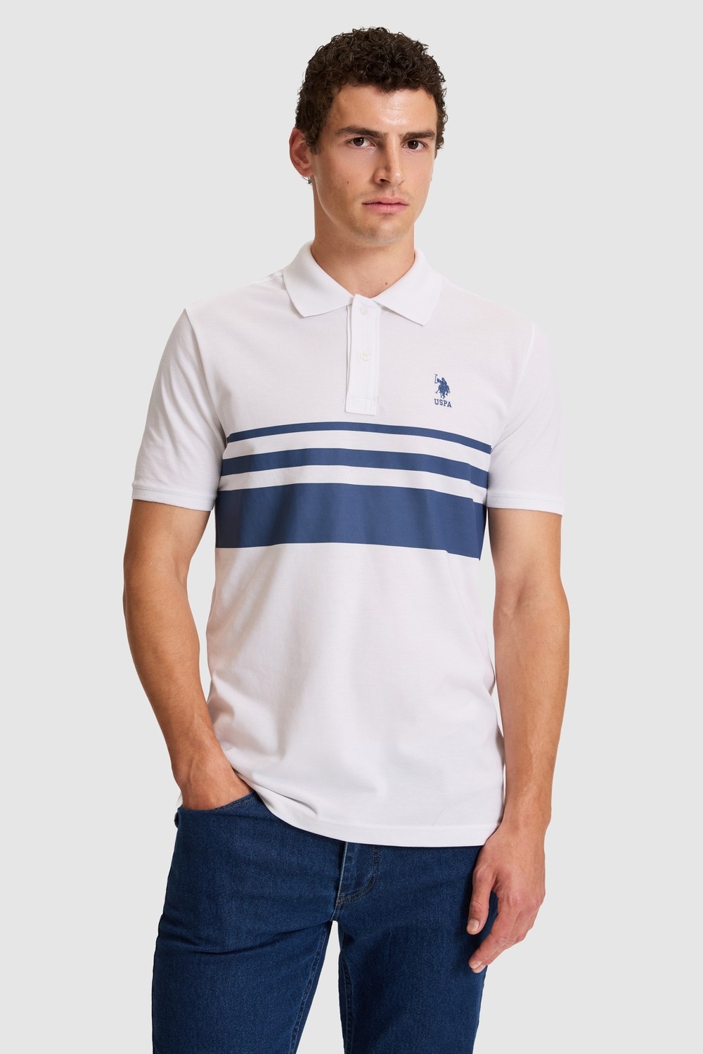 U.S. Polo Assn. Erkek Lacivert Tişört 50326995-VR033 görsel 7