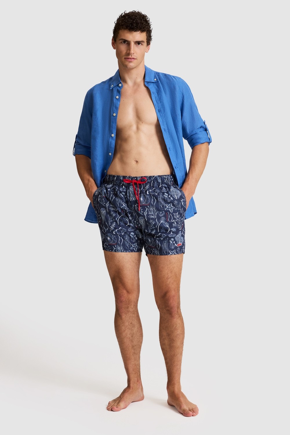 U.S. Polo Assn. Erkek Lacivert Deniz Şortu 50322271-VR033 görsel 8