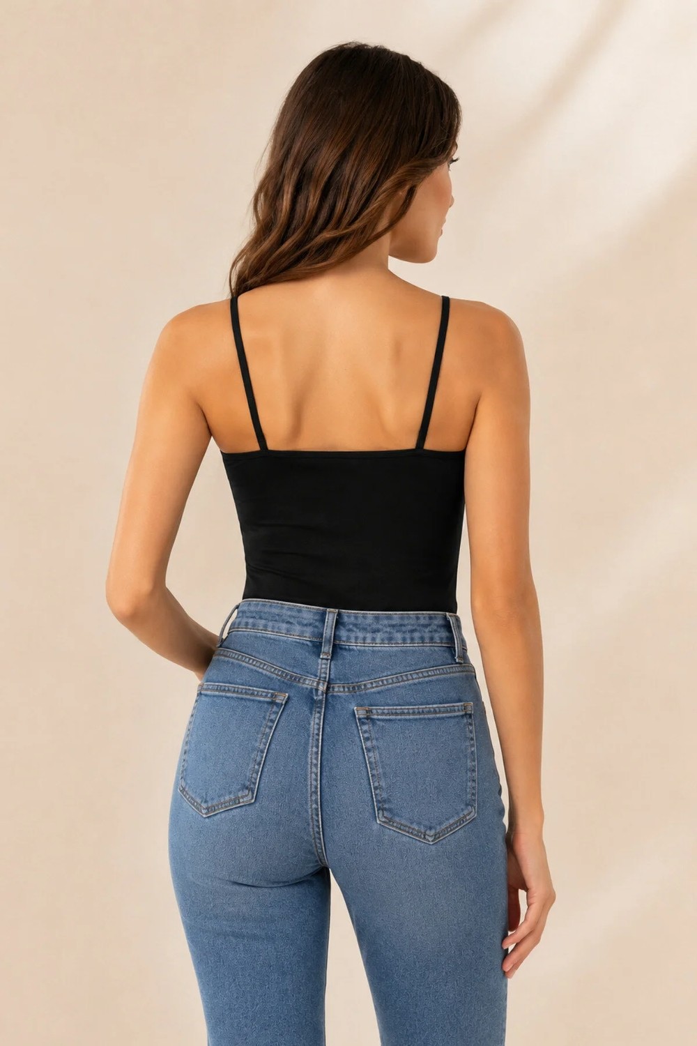 Loule Kadın %95 Pamuk Ip Askılı & Esnek 2 Adet Basic Atlet görsel 4