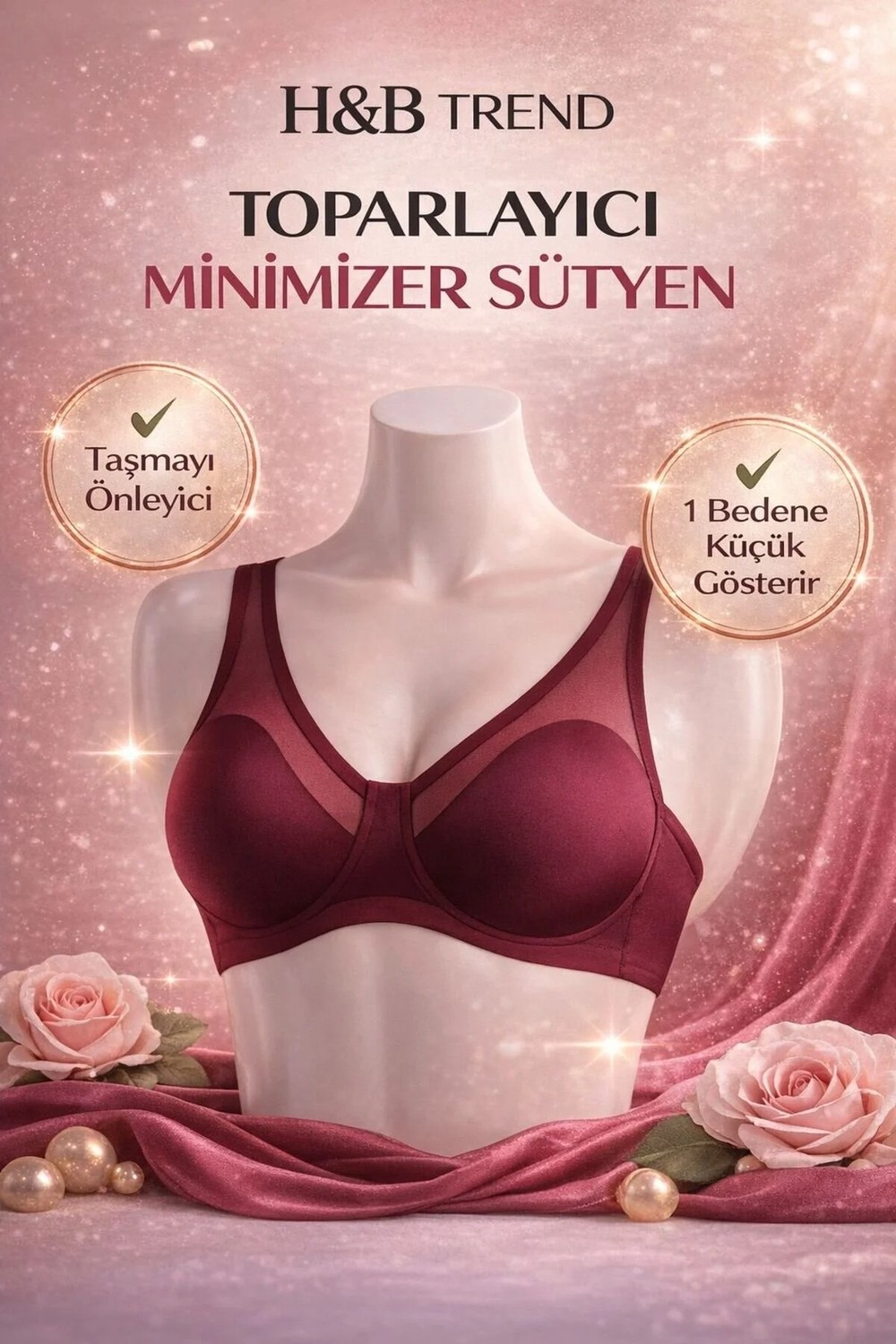 Le Jardin Tüllü Toparlayıcı Soft Cup Kadın Sütyen 9200 görsel 7