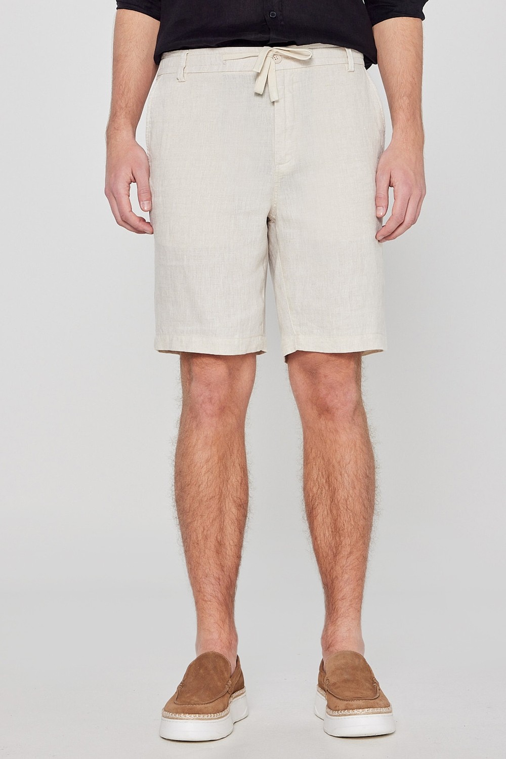 Lee %100 Keten Regular Fit Normal Kesim Cepli Şort görsel 8