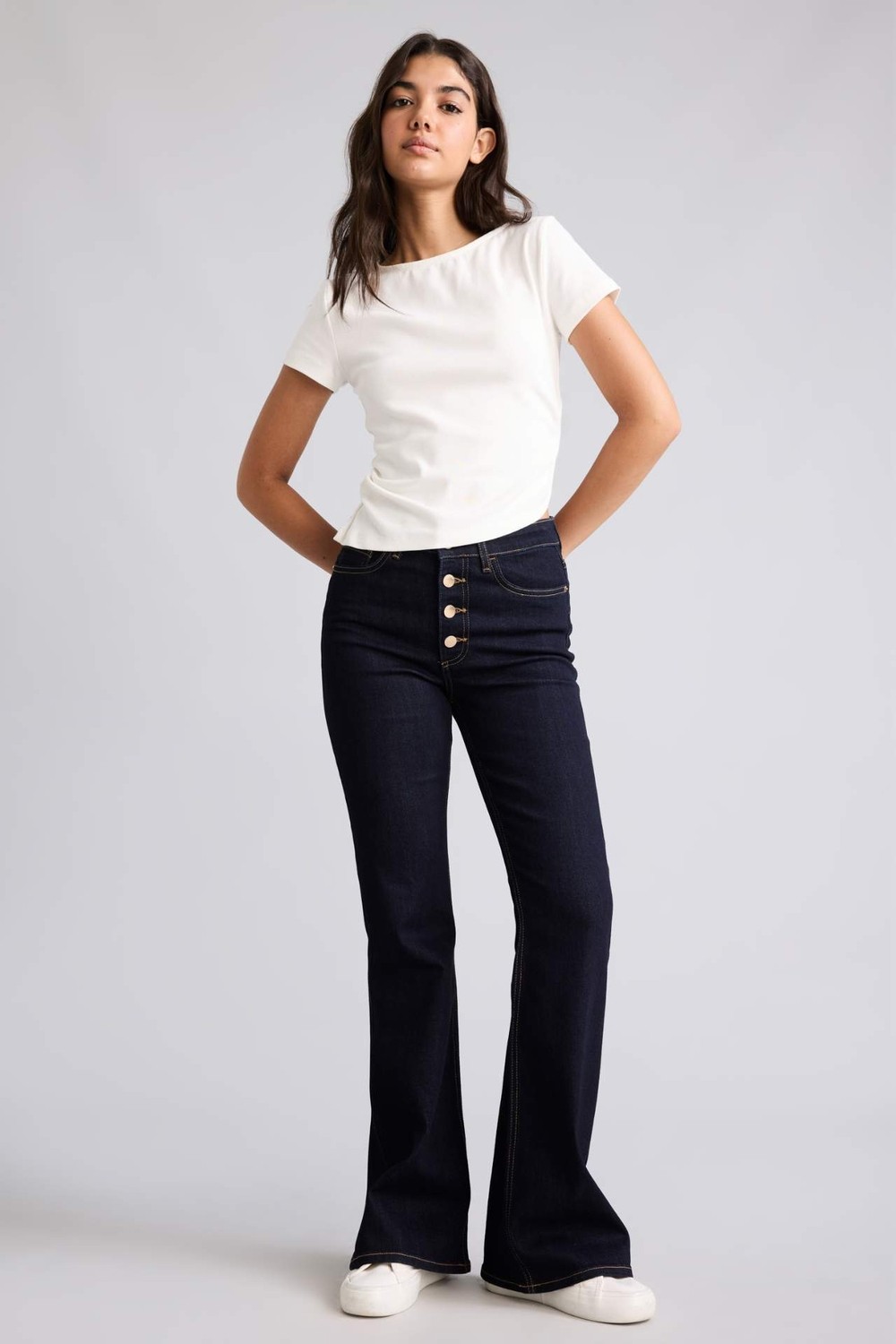 DeFacto Mia Flare Fit Normal Bel Jean Pantolon H6949AX26AU
