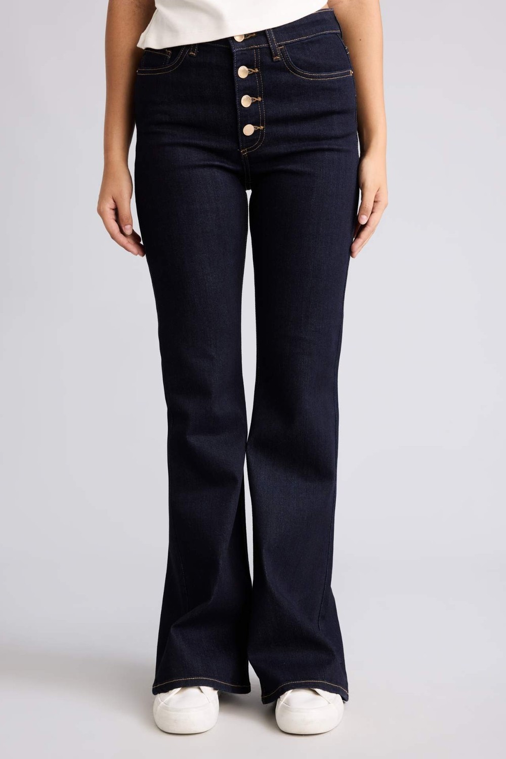 DeFacto Mia Flare Fit Normal Bel Jean Pantolon H6949AX26AU görsel 4
