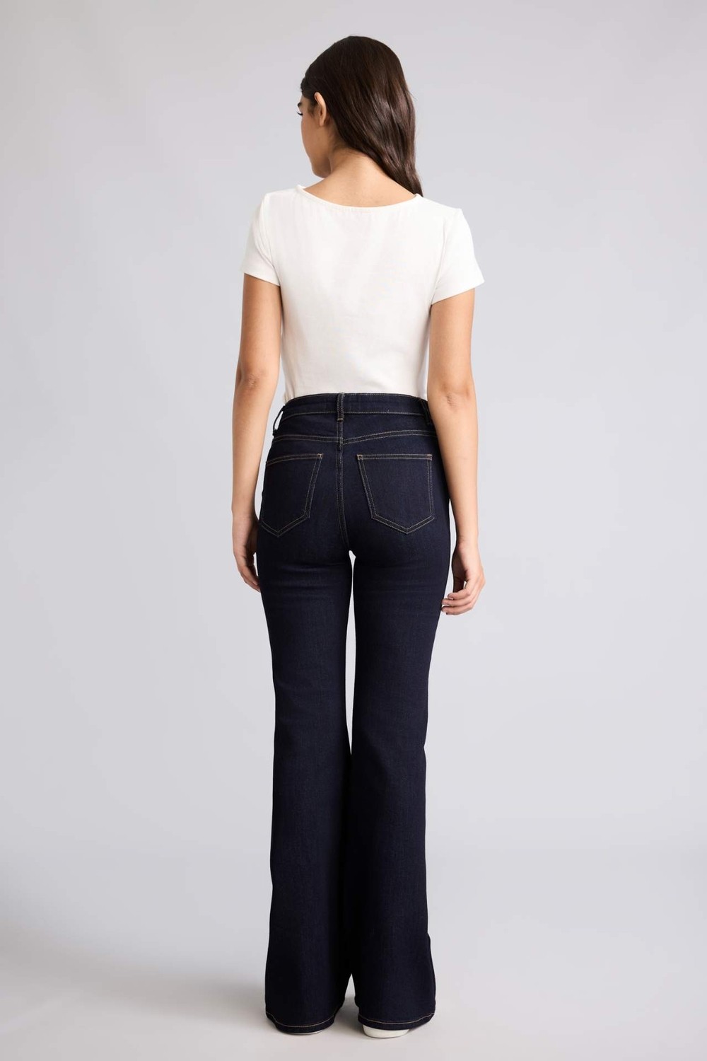 DeFacto Mia Flare Fit Normal Bel Jean Pantolon H6949AX26AU görsel 6