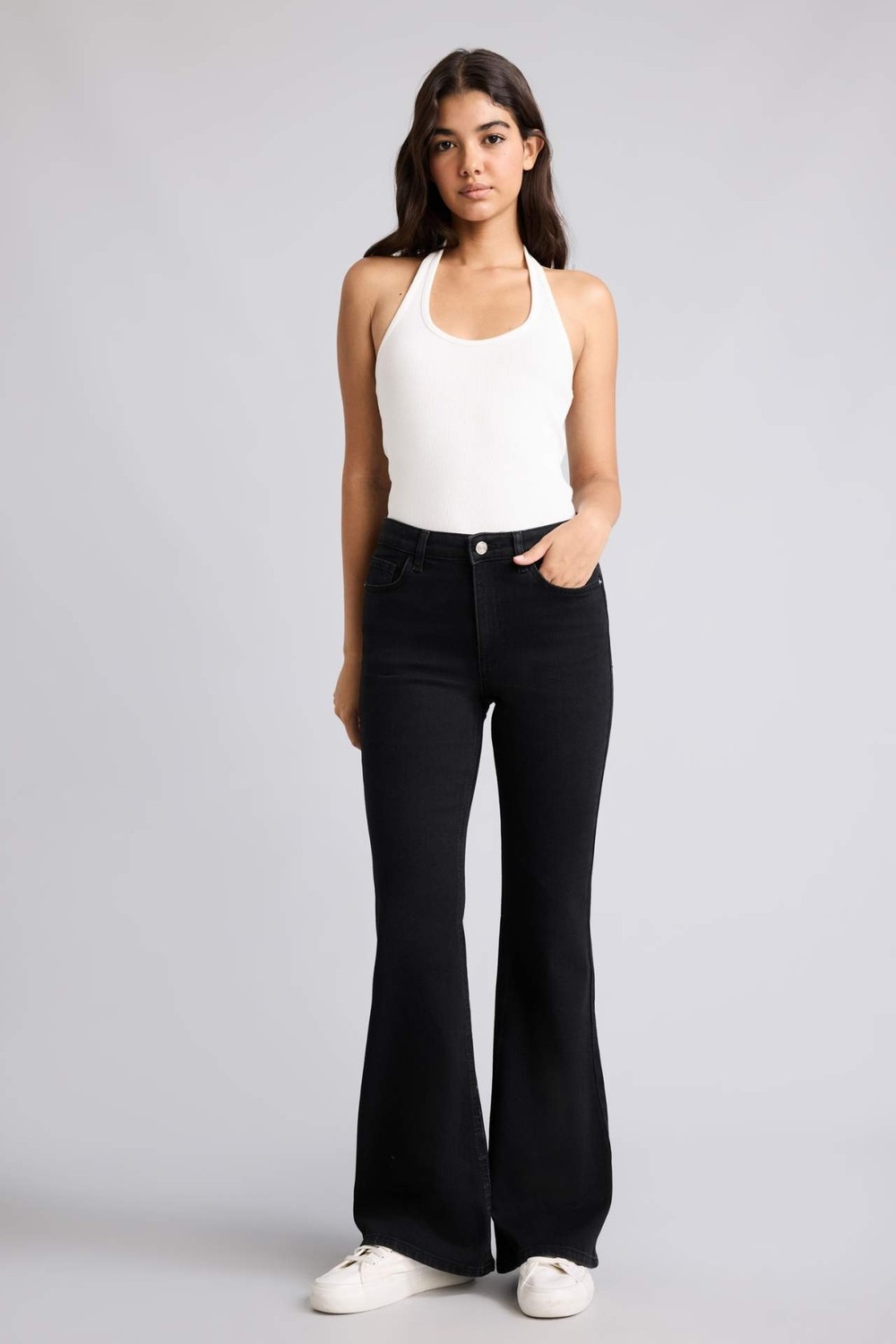DeFacto Flare Fit Normal Bel Jean Pantolon H7470AX26AU görsel 3