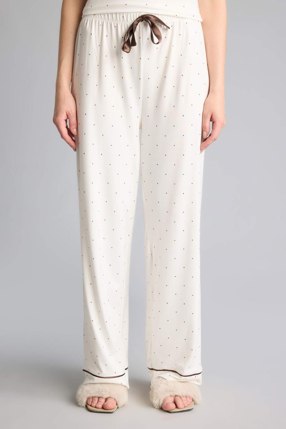 DeFacto Ultra Yumuşak Regular Fit Askılı Softshell Pijama Takımı H4245AX26AU görsel 8