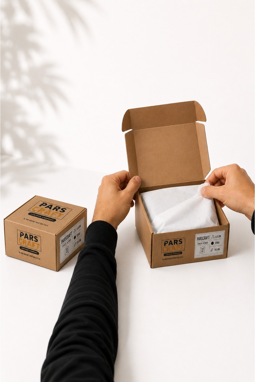 Parscraft Hakiki Süet Deri Kahverengi Erkek Kemer 3,5 cm Orijinal Klasik Kumaş Pantolon Kemeri görsel 7