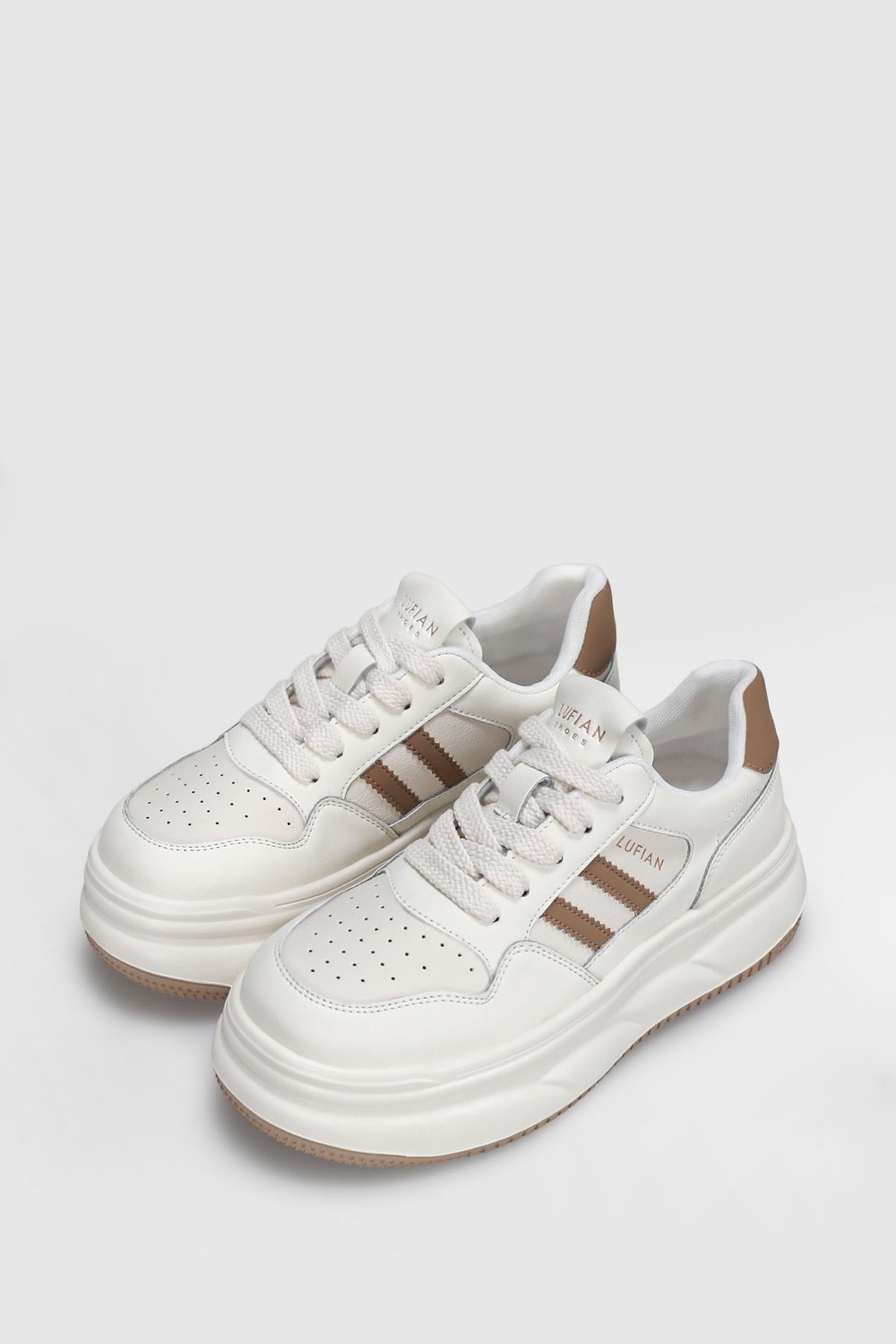 Lufian Elora Kadın Sneaker Ayakkabı Bej