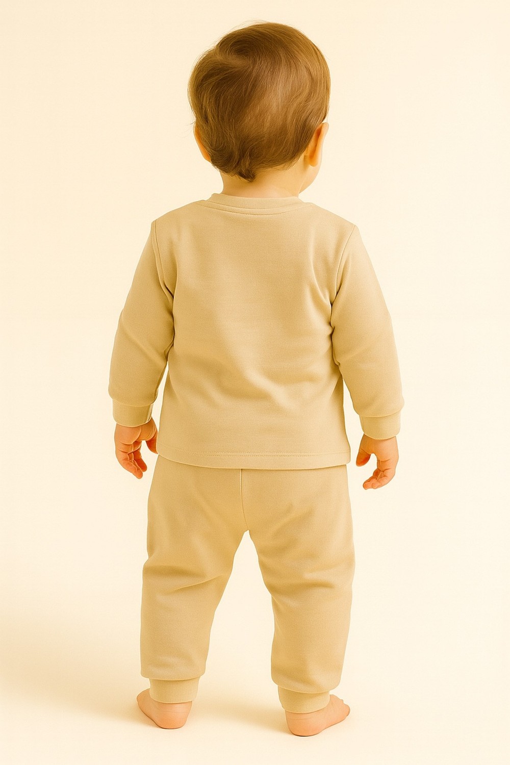 Aden Kids Erkek Çocuk Dinozor Baskılı Pamuklu Penye Pijama Takımı 0-5 Yaş, Mevsimlik, Günlük Kullanıma Uygun görsel 8