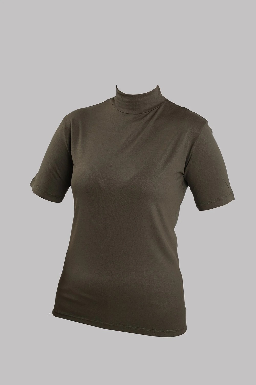 Hürrem Bone Haki Body Balıkçı Yaka Viskon Yarım Kollu 1028_09 görsel 6