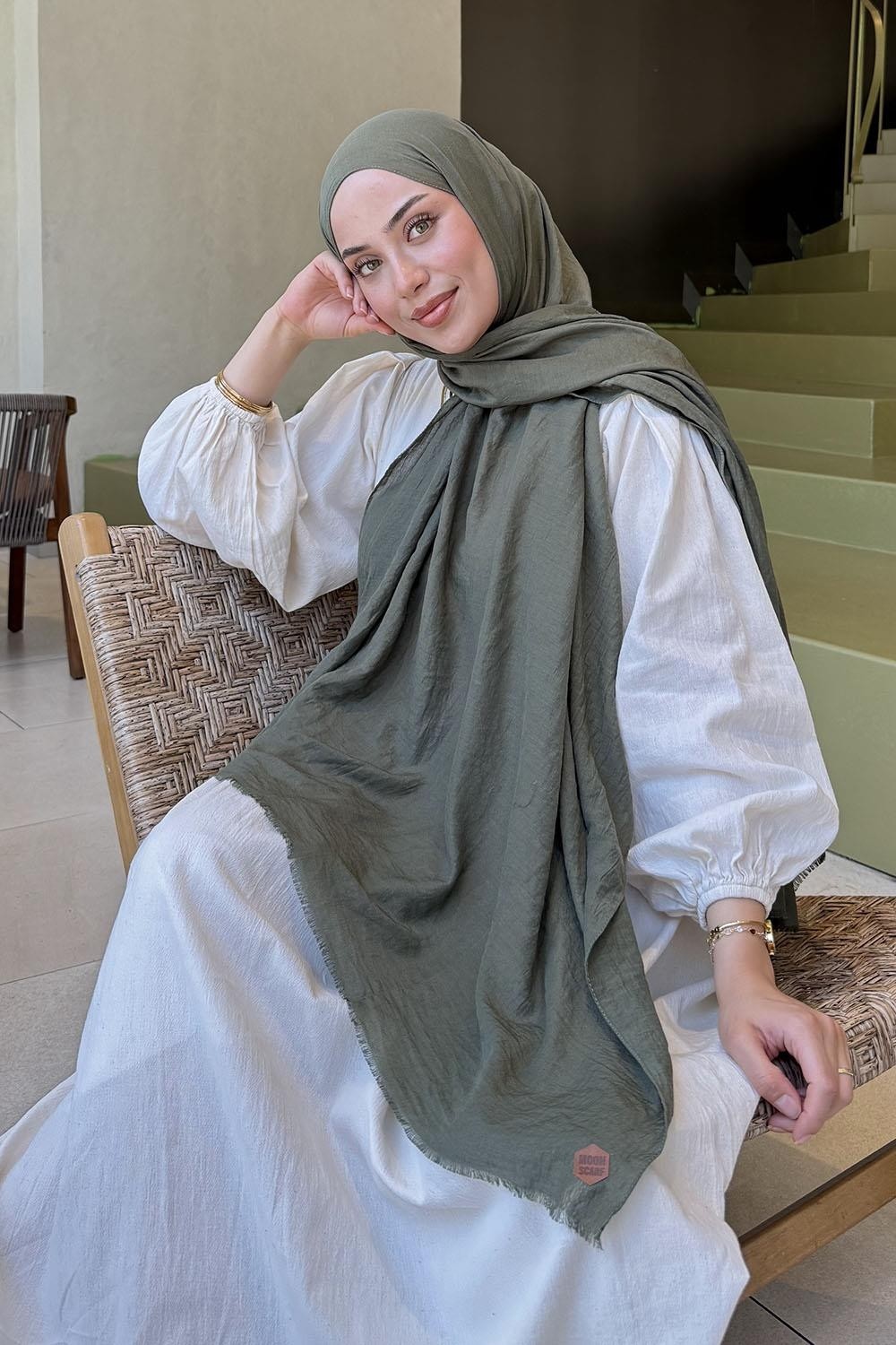 Lamelif Organic Premium Şal Siyah