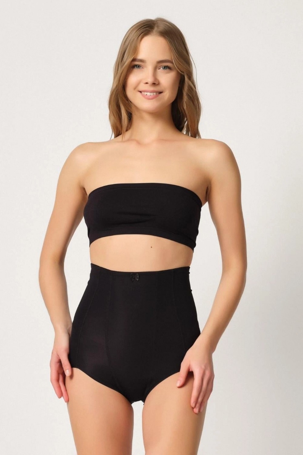 Hace Bazaar Marsilyan™ Siyah Mı 2920 Yüksek Bel Karın Desteklı Slip Lazer Korse