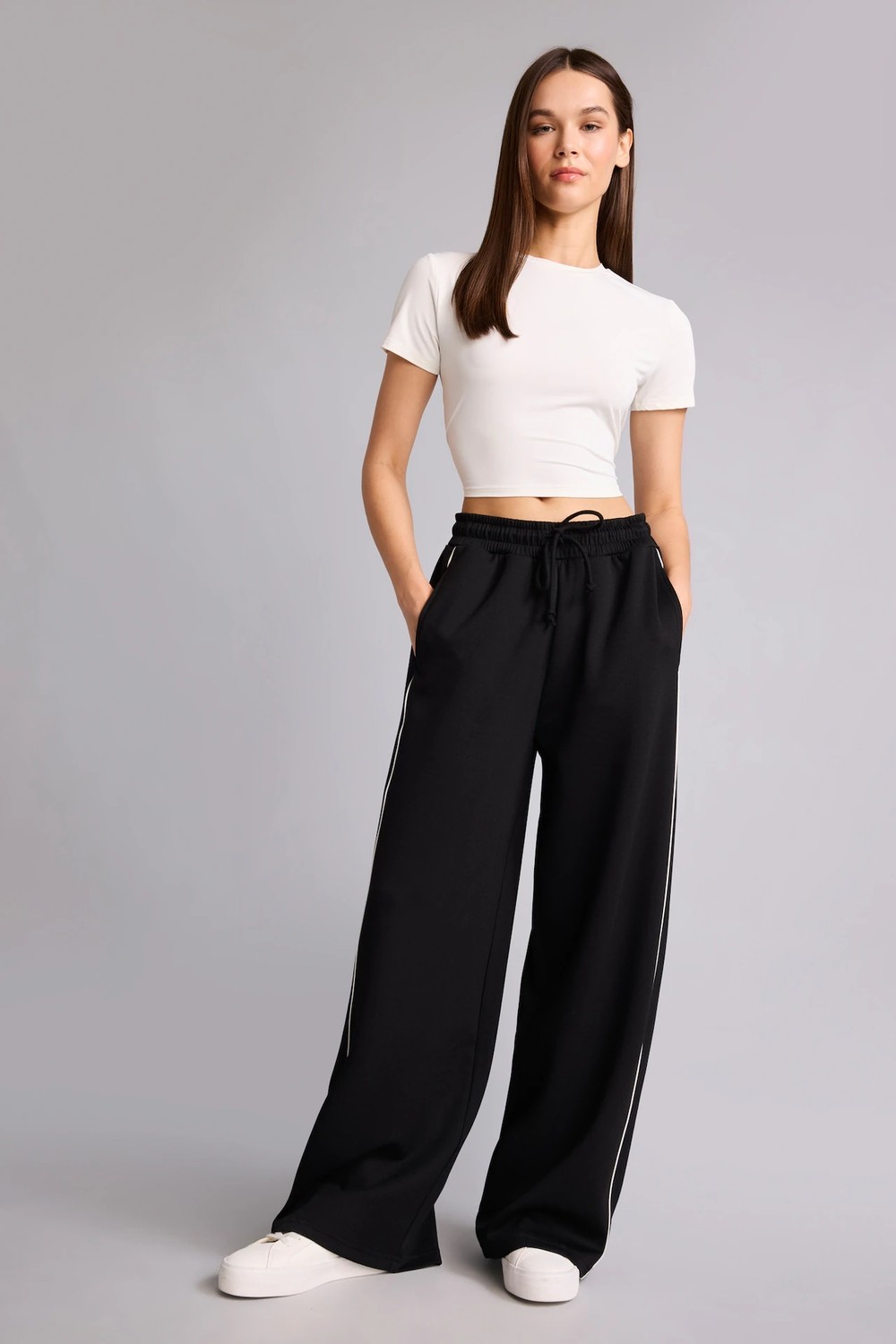 DeFacto Straight Fit Düz Paça Pantolon D6668AX26AU görsel 7