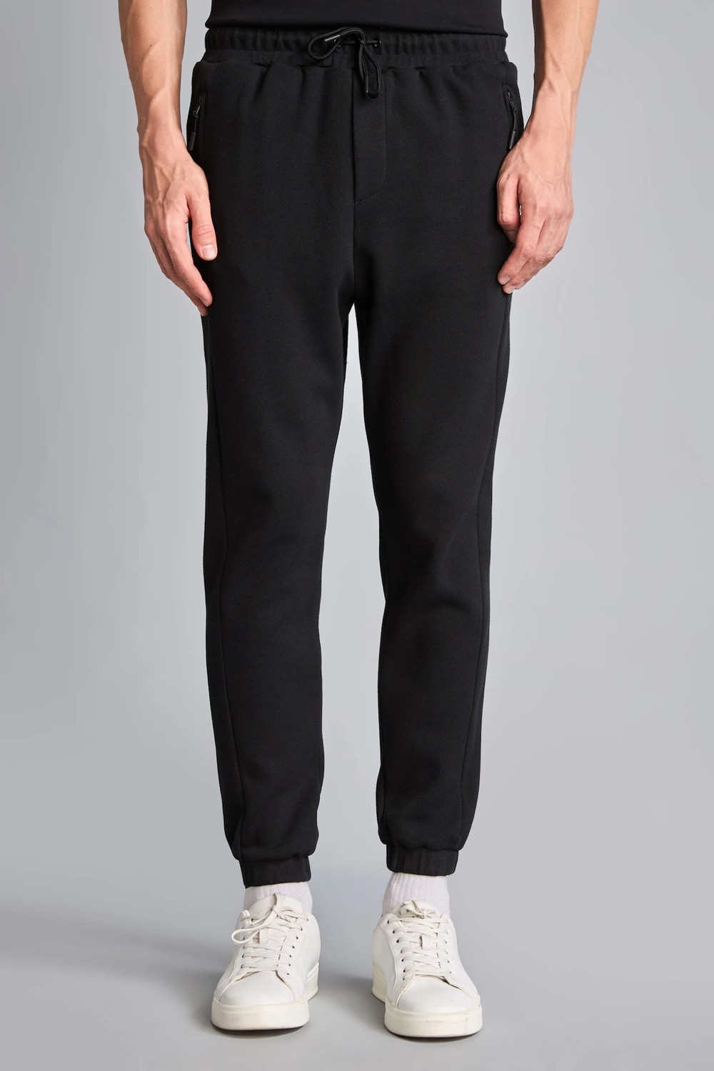 DeFacto Slim Fit Bağcıklı Fermuar Cepli Pike Jogger Eşofman Altı D5258AX26AU görsel 8