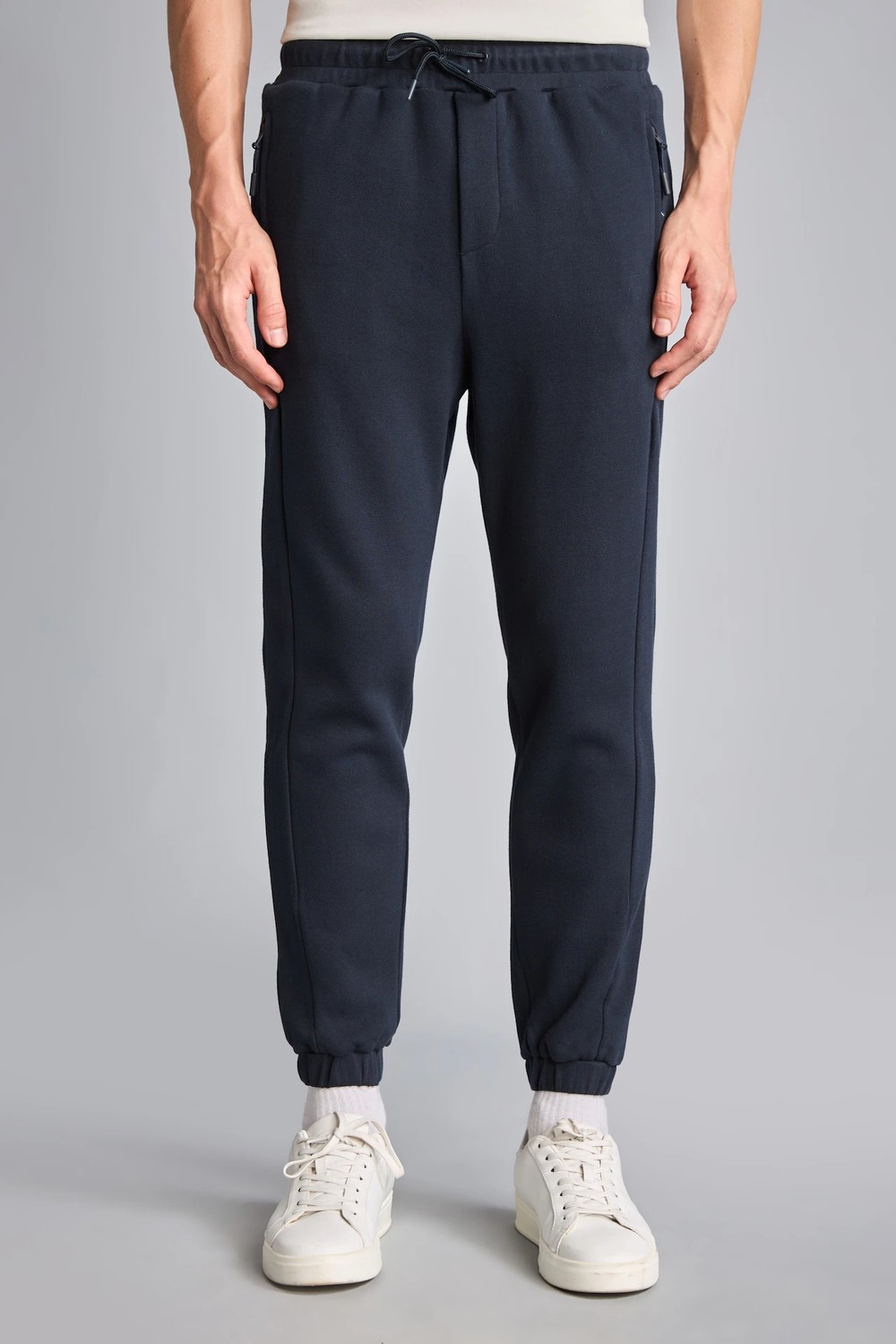 DeFacto Slim Fit Bağcıklı Fermuar Cepli Pike Jogger Eşofman Altı D5258AX26AU görsel 3