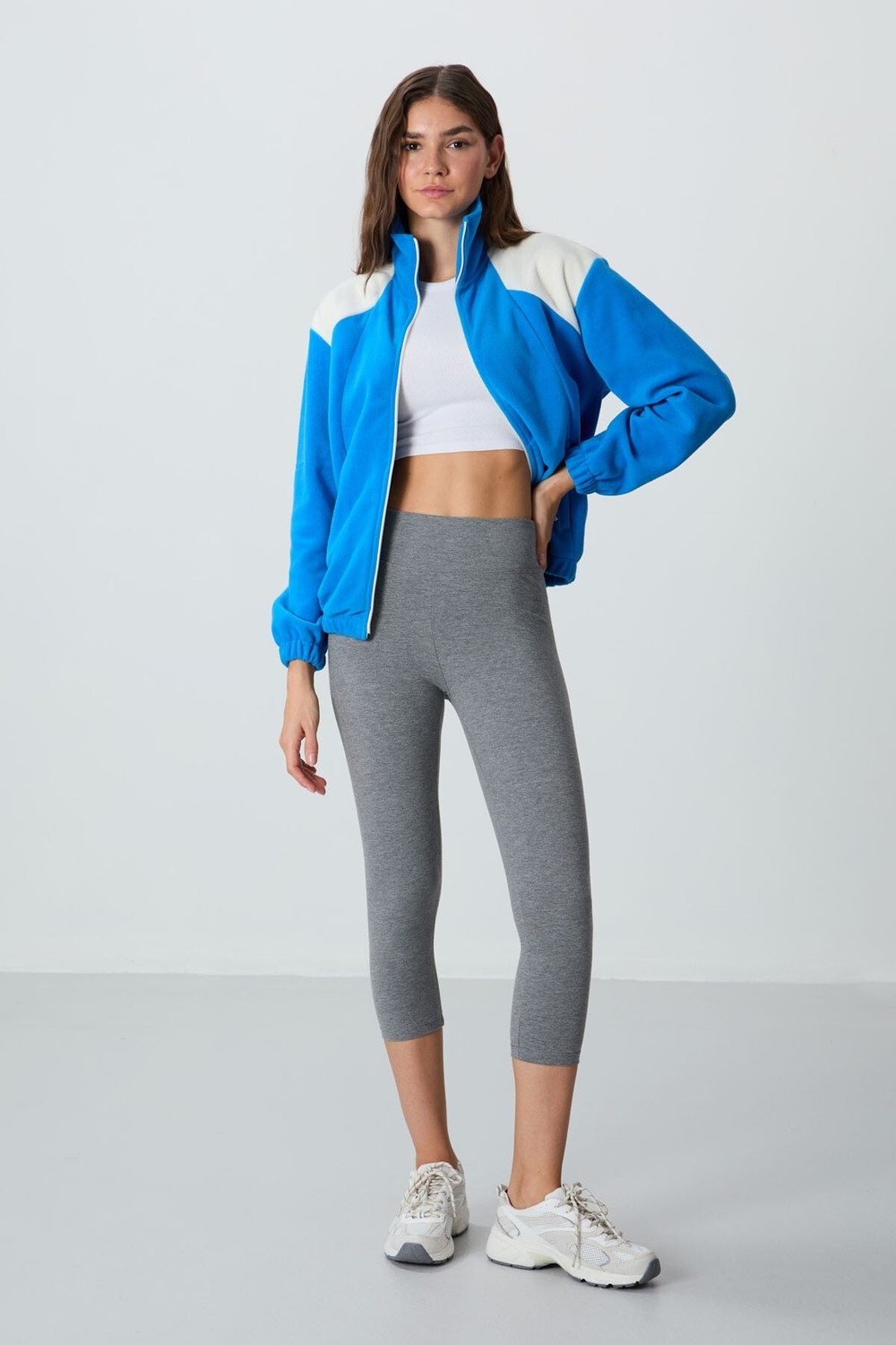 Tommy Life Siyah Yüksek Bel Slim Fit Dar Paça Kadın Kapri Tayt - 93097