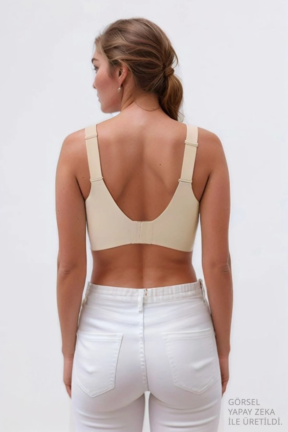 Cottonhill Seamless Bra - Curve | Ten Lazer Kesim Dikişsiz Toparlayıcı Büyük Beden Kadın Sütyen görsel 7