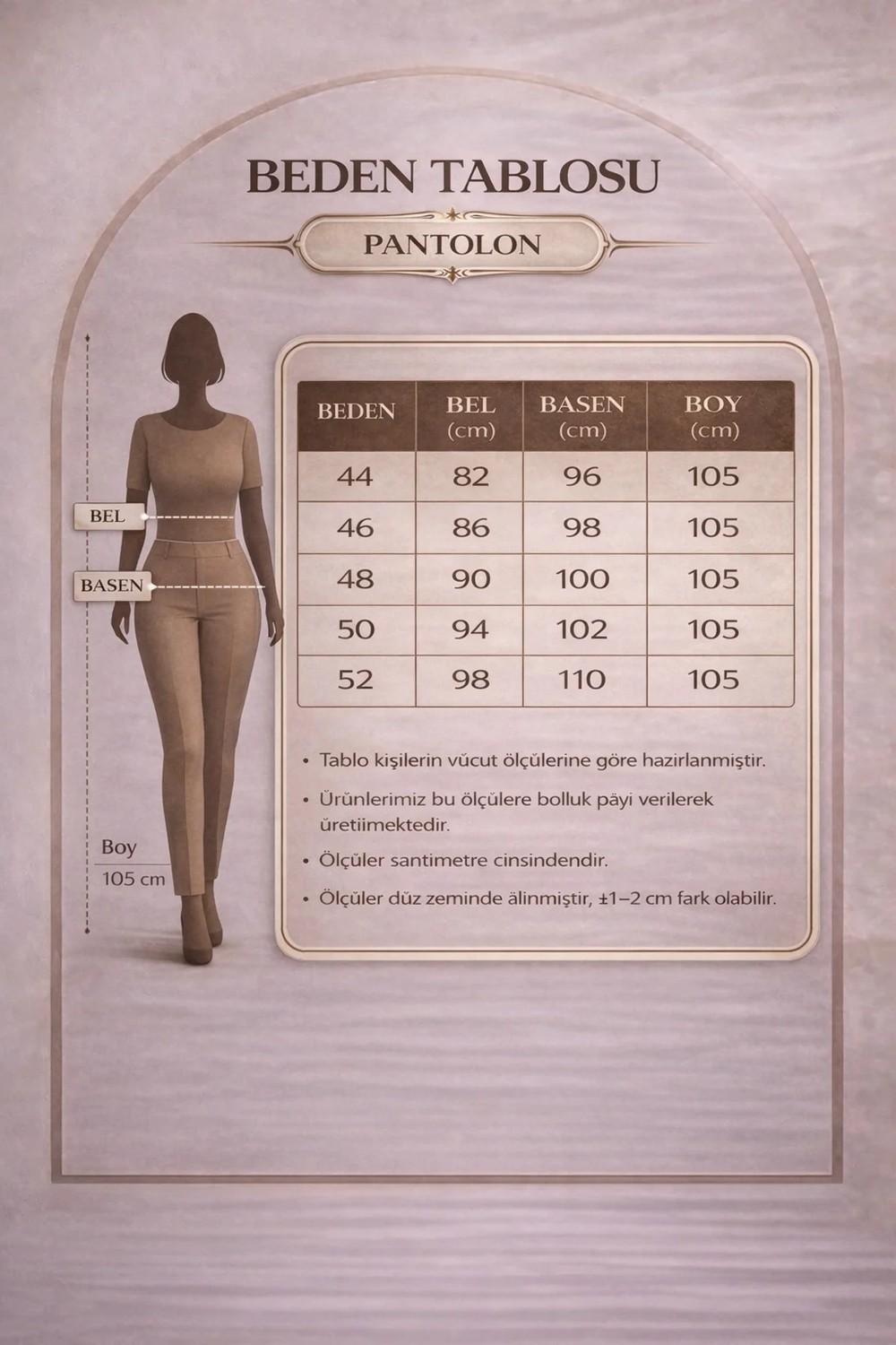 Rmg Bilek Paça Büyük Beden Pantolon Füme görsel 8