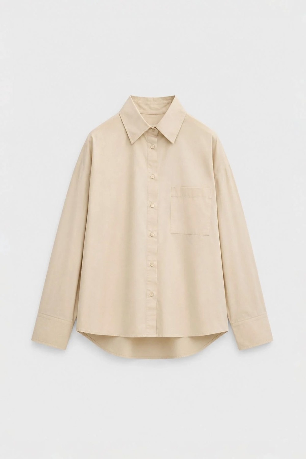 Suud Collection Beyaz Klara Yıkamalı Poplin Gömlek görsel 4