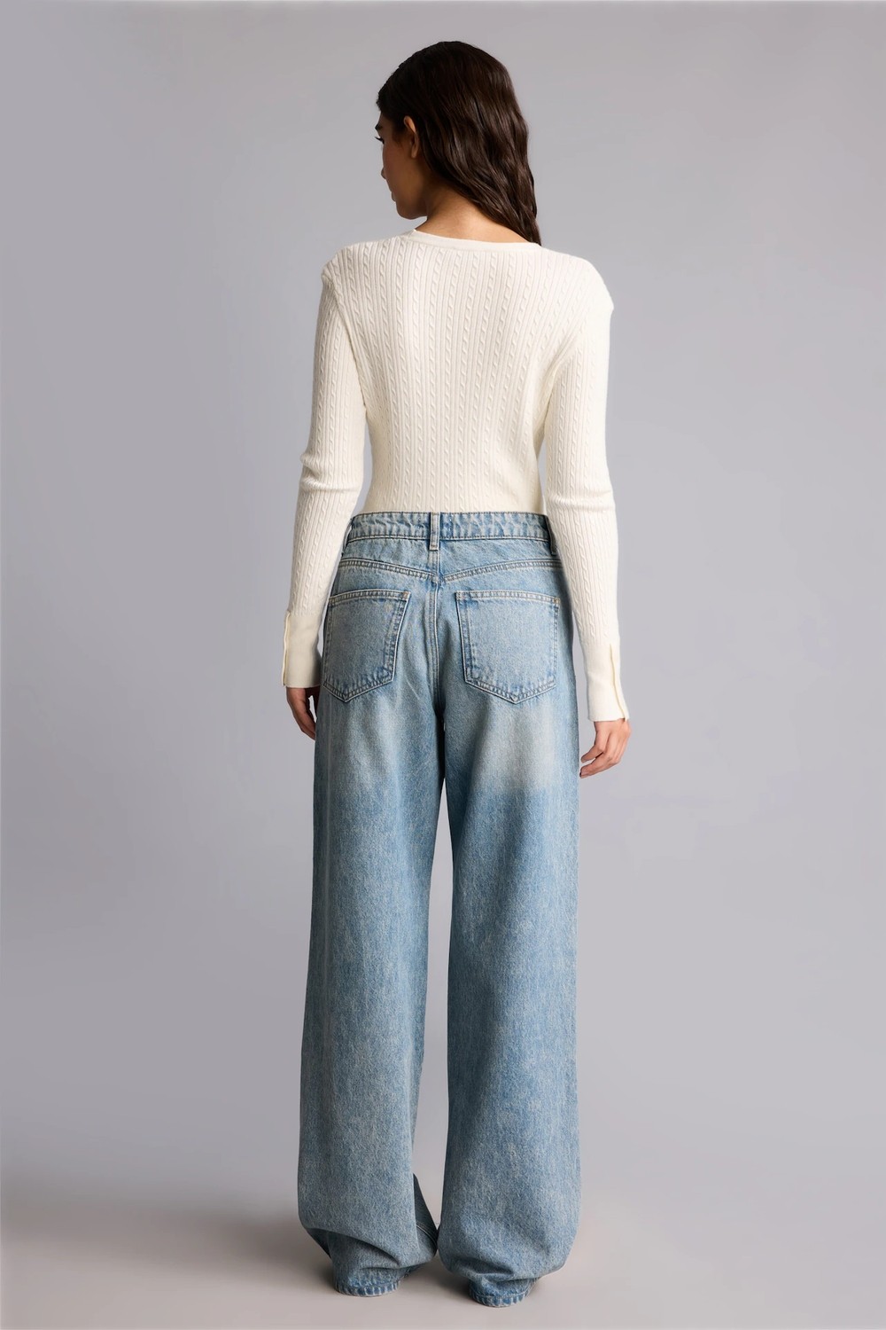 DeFacto Yüksek Bel 90's Wide Leg Jean Pantolon H6947AX26AU görsel 4