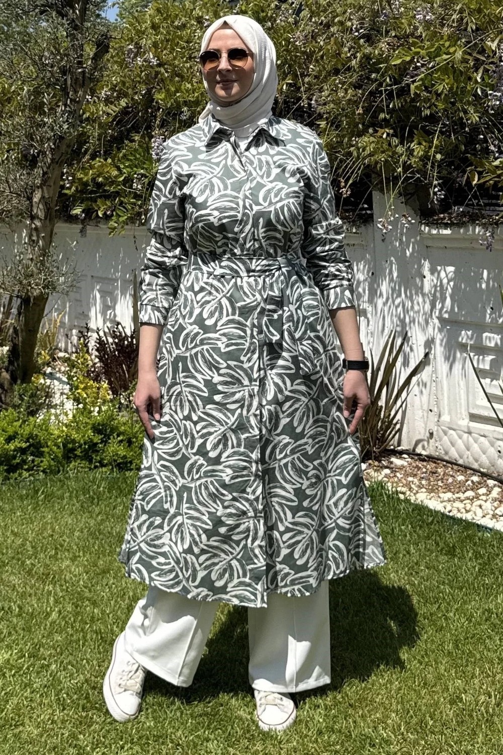 Rabia Şamlı Doğa Yeşil Tunik