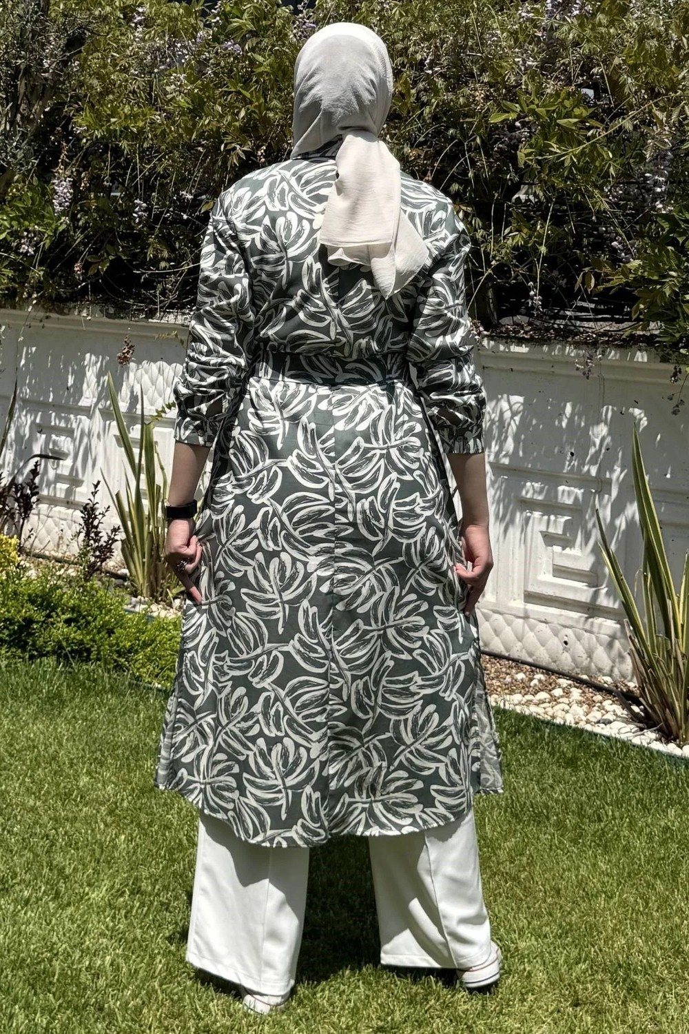 Rabia Şamlı Doğa Yeşil Tunik görsel 3