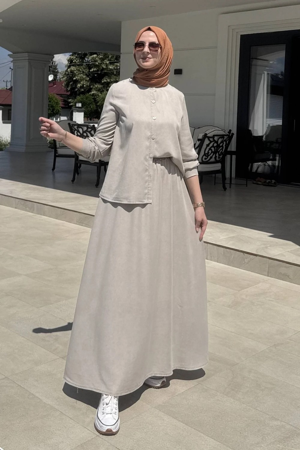 Rabia Şamlı Lavin Etekli Takım Taş görsel 3