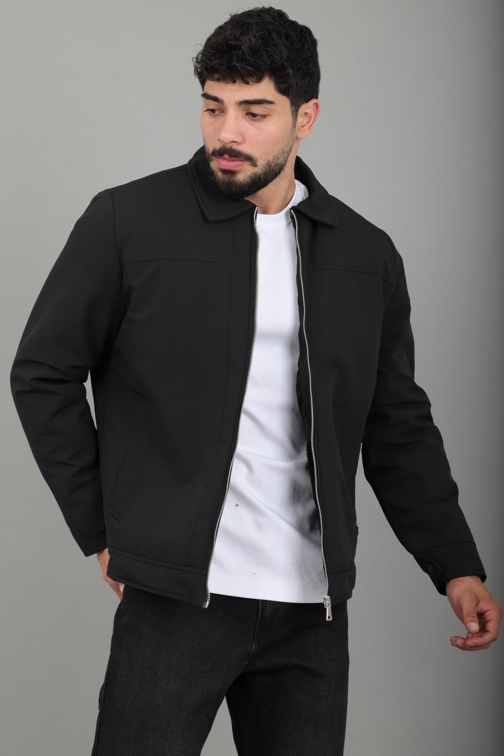 Stil Kombin Içi Kürklü Yakalı Orta Kışlık Mont Pldp 3033-M_50511
