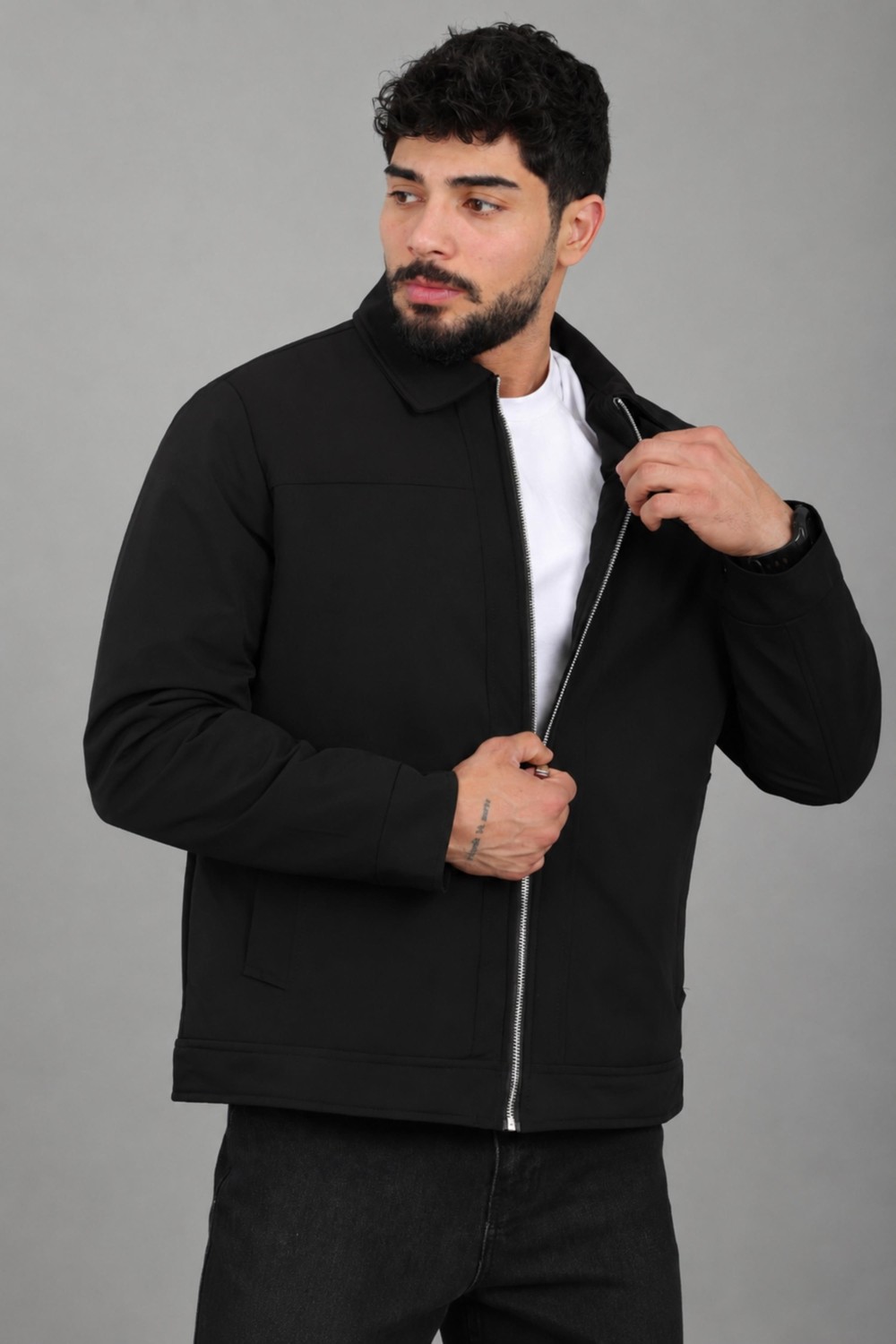 Stil Kombin Içi Kürklü Yakalı Orta Kışlık Mont Pldp 3033-M_50511 görsel 4