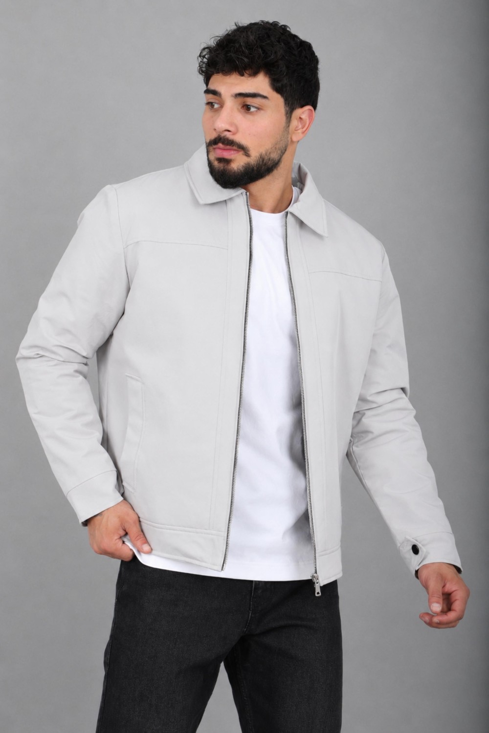 Stil Kombin Içi Kürklü Yakalı Orta Kışlık Mont Pldp 3033-M_50511
