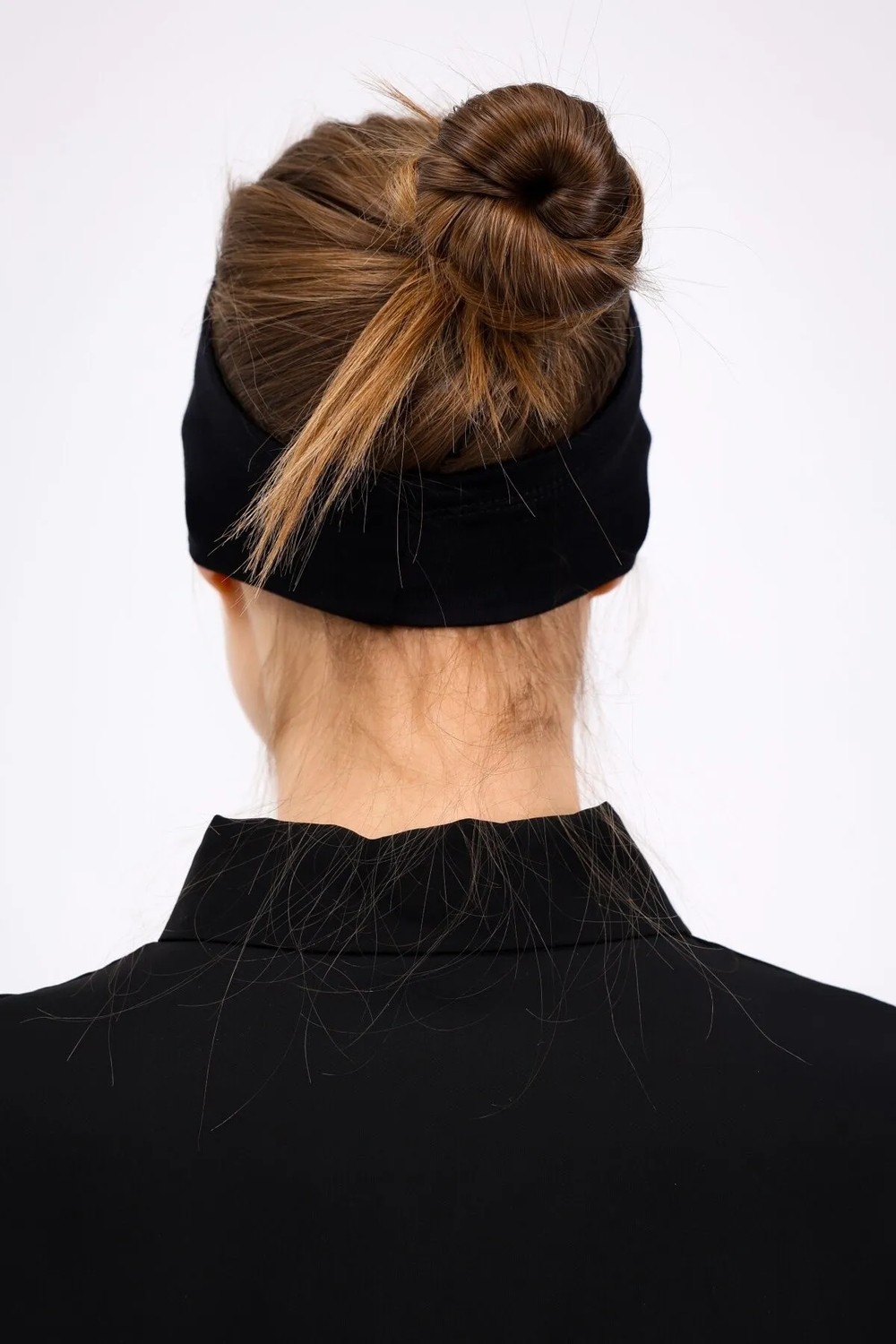 Aliva Scarf Kaymayan Silikonlu Bandana Bone Siyah - Kadın Tesettür Dikişsiz Kaymaz Geçme - Sportif Saç Bandı görsel 7