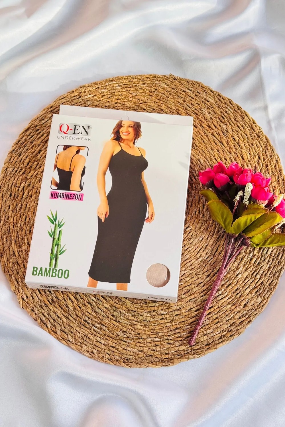 Love Dream Bambu Ayarlanabilir Askılı Uzun Kombinezon görsel 8