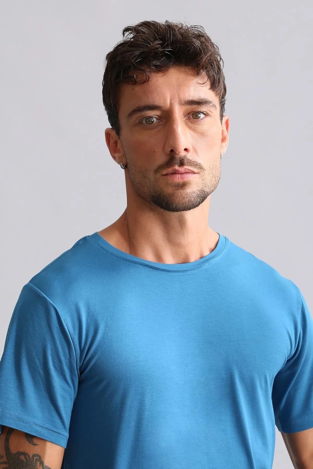Mısırlı Modal By Tencel Hercules Slim Fit Bisiklet Yaka Fanila / T-Shirt Lacivert görsel 5