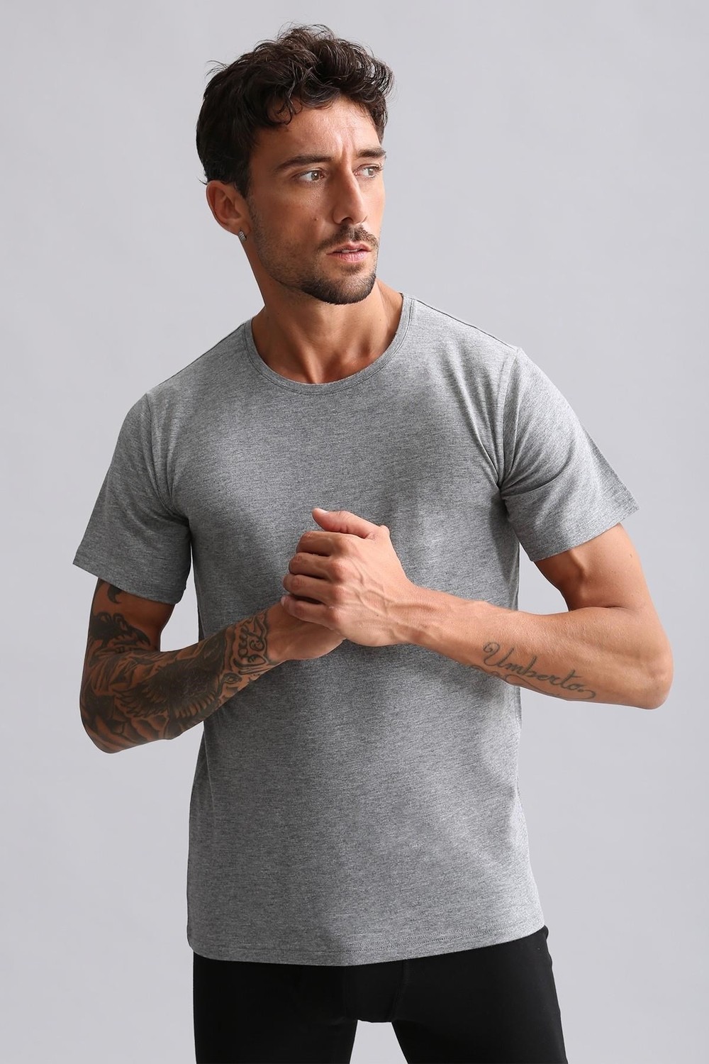 Mısırlı Modal By Tencel Hercules Slim Fit Bisiklet Yaka Fanila / T-Shirt Lacivert görsel 7