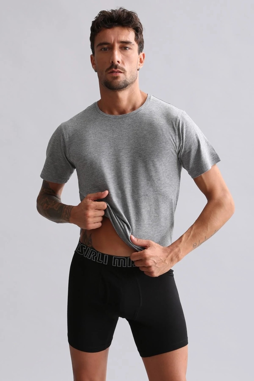 Mısırlı Modal By Tencel Hercules Slim Fit Bisiklet Yaka Fanila / T-Shirt Lacivert görsel 8