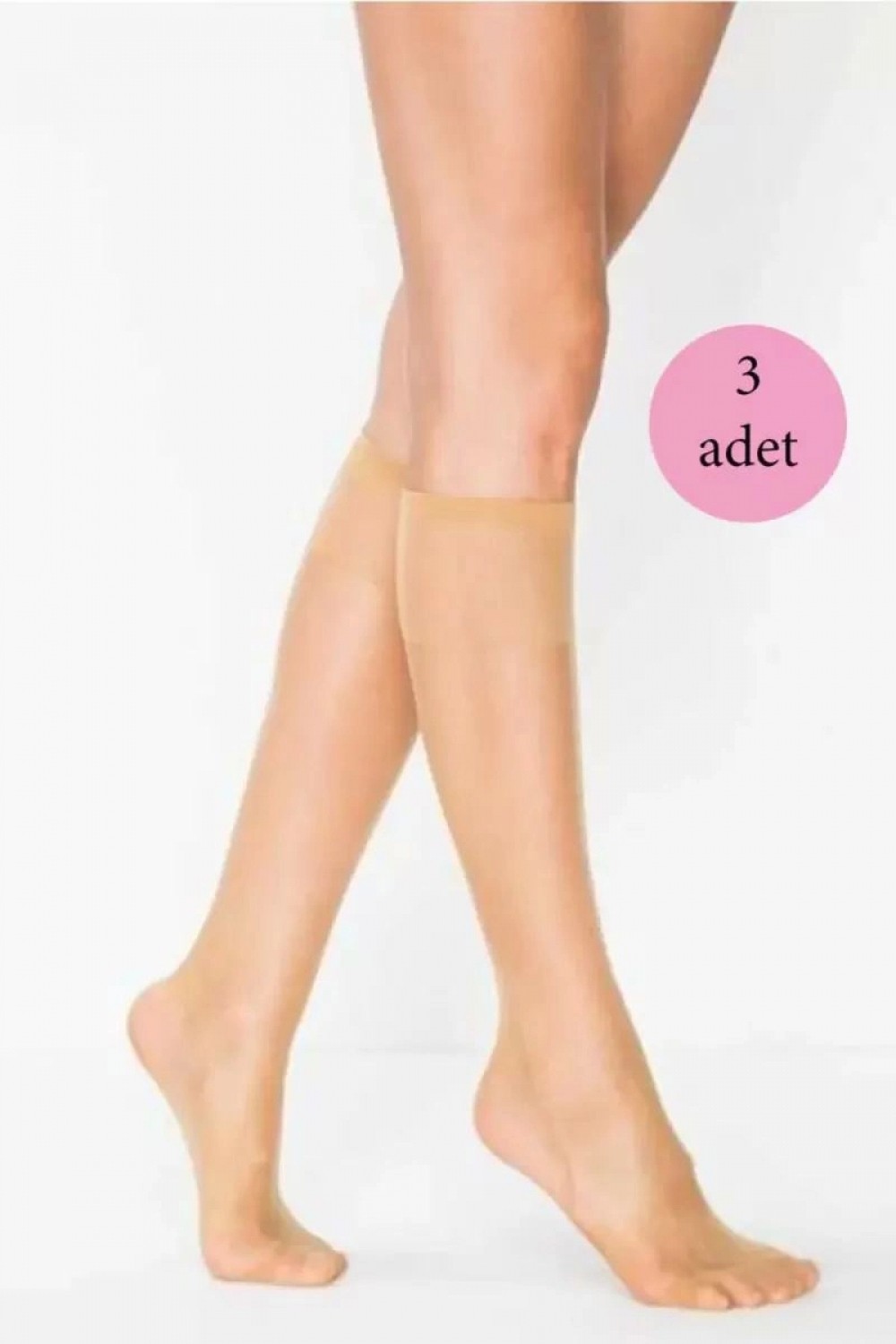 Hace Bazaar 3 Adet Süper Ince 15 Den Mat Pantolon Çorabı Ten