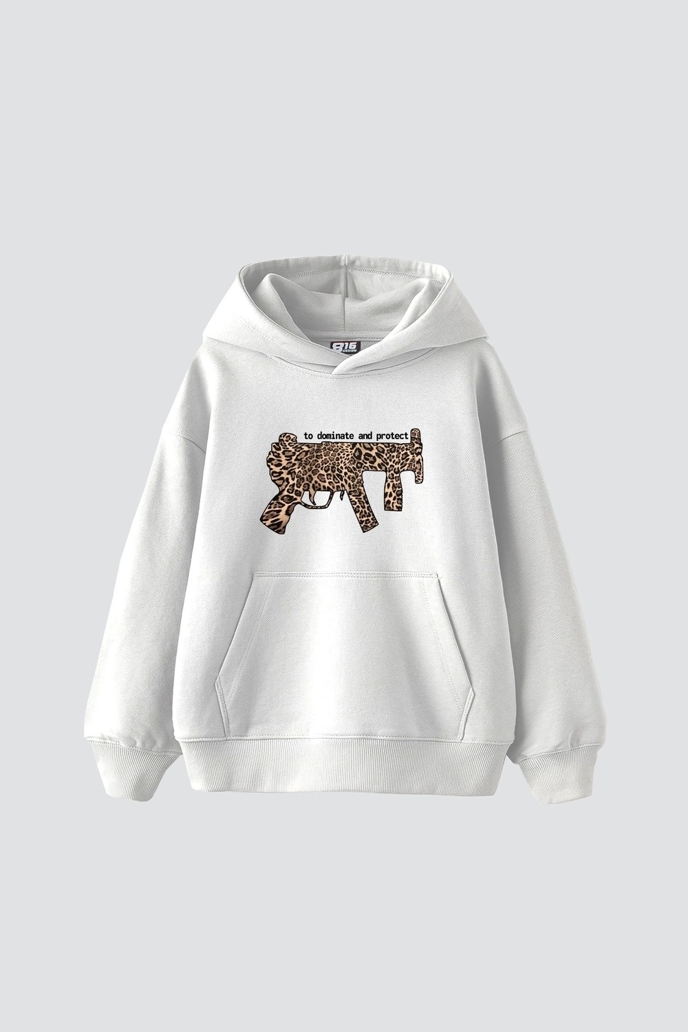 Tarzsokak Dominate And Project Baskılı Oversize Unisex Premium Beyaz