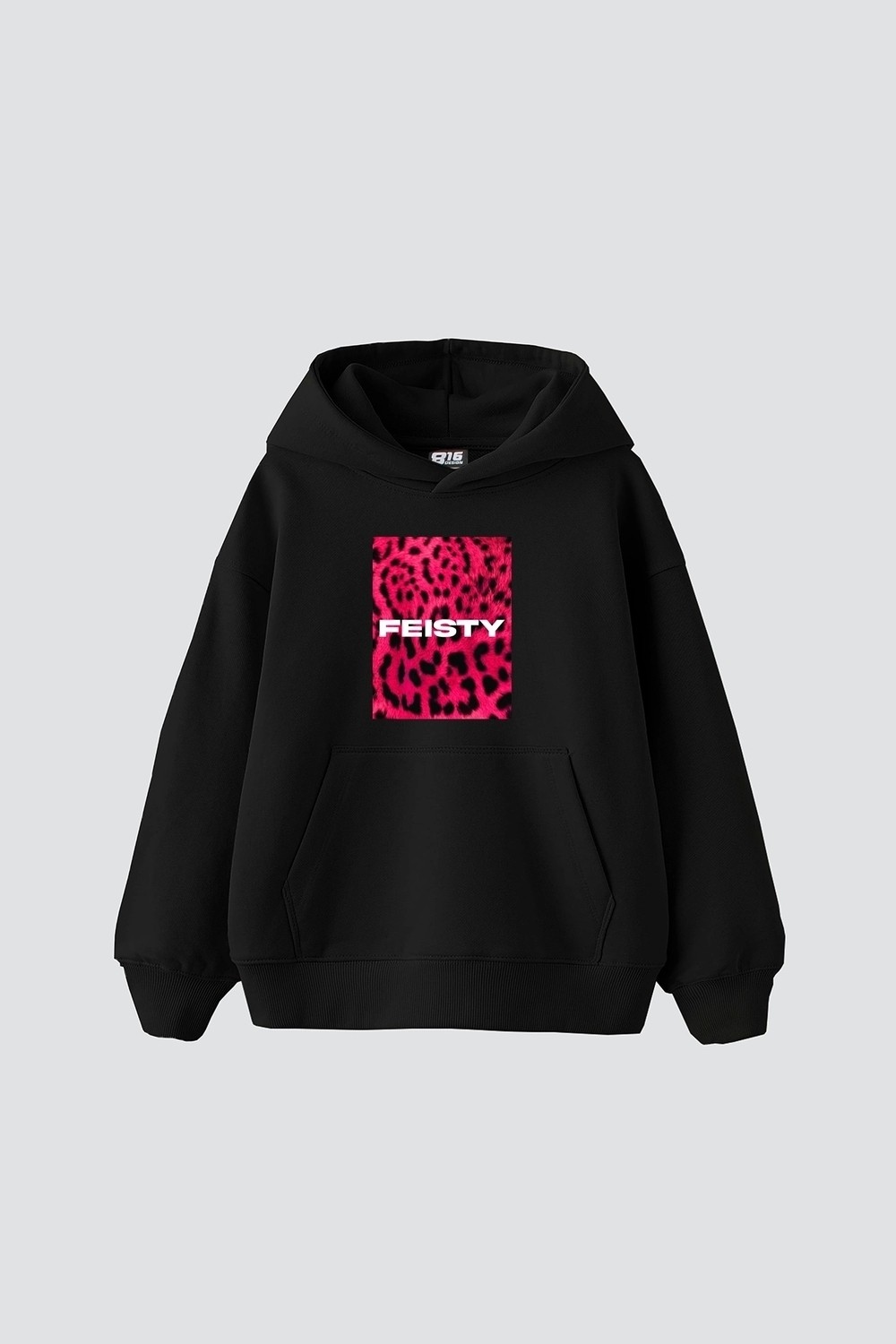 Tarzsokak Feisty Baskılı Oversize Unisex Siyah