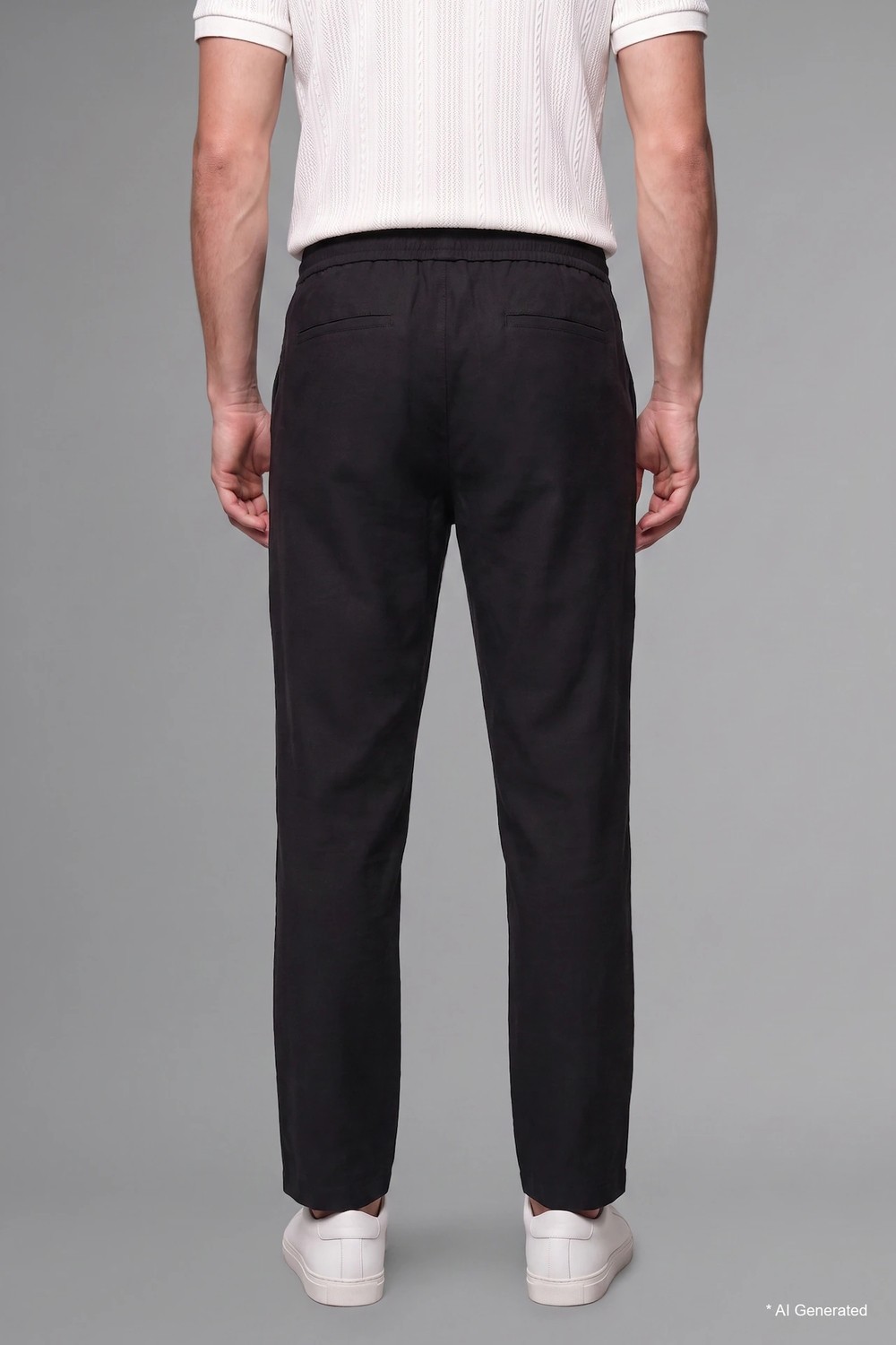 DeFacto Nefes Alabilir Straight Fit Siyah Pantolon G8194AX26SM görsel 8