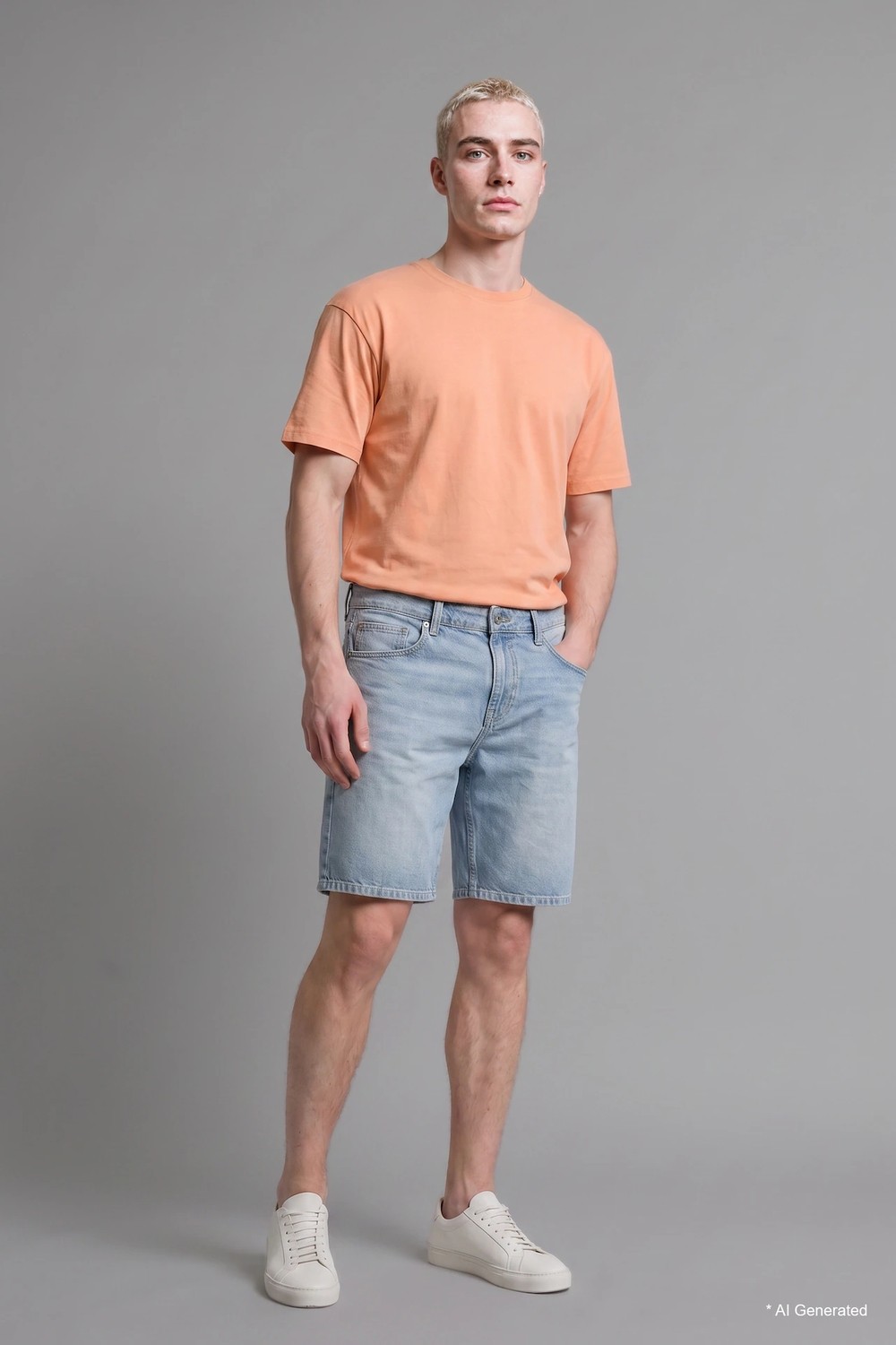 DeFacto %100 Pamuk Straight Fit Jean Bermuda Şort I3388AX26HS