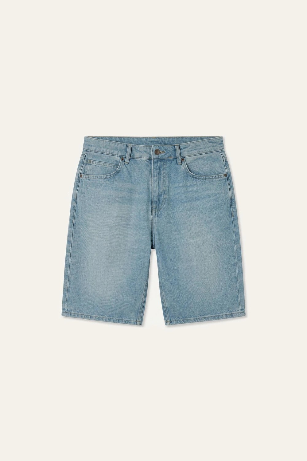 DeFacto %100 Pamuk Straight Fit Jean Bermuda Şort I3388AX26HS görsel 6