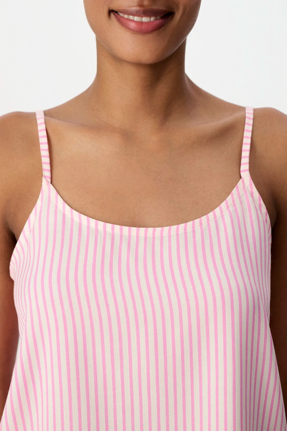 Penti Pembe Çizgili Şort Pijama Takımı görsel 3